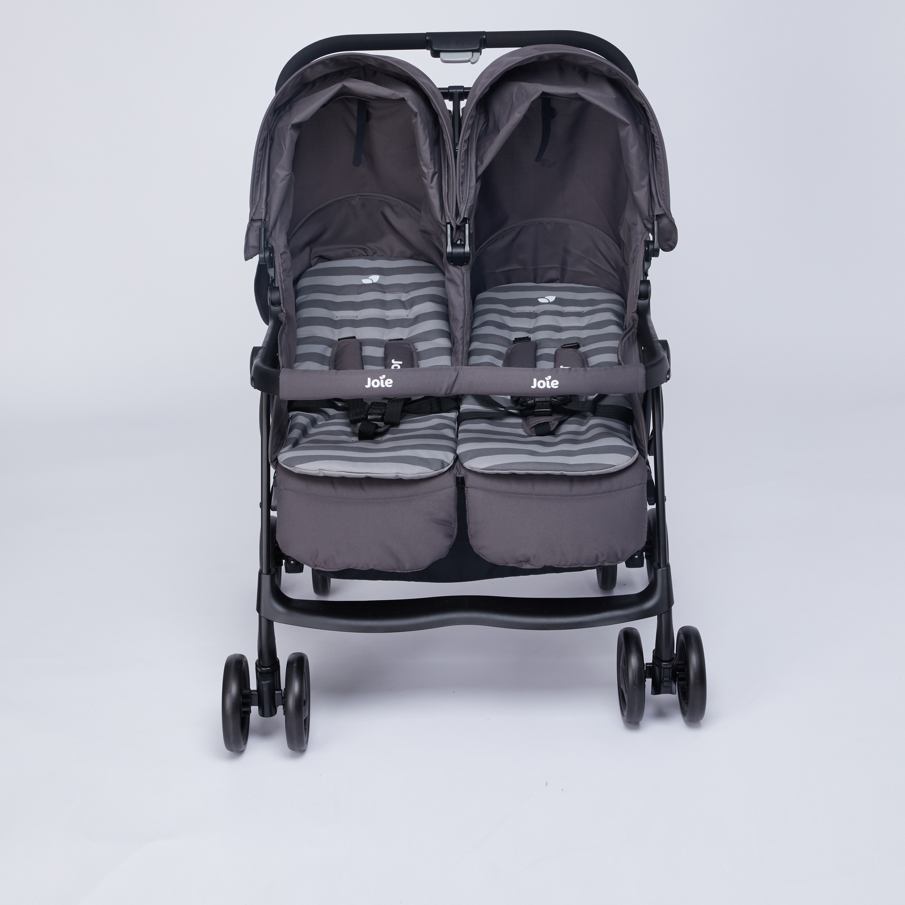 عربة أطفال  توأم سوداء من جوي آير مع إمالة متعددة الأوضاع (حتى 3 سنوات)-baby-gear-strollersandprams-strollers-image-3