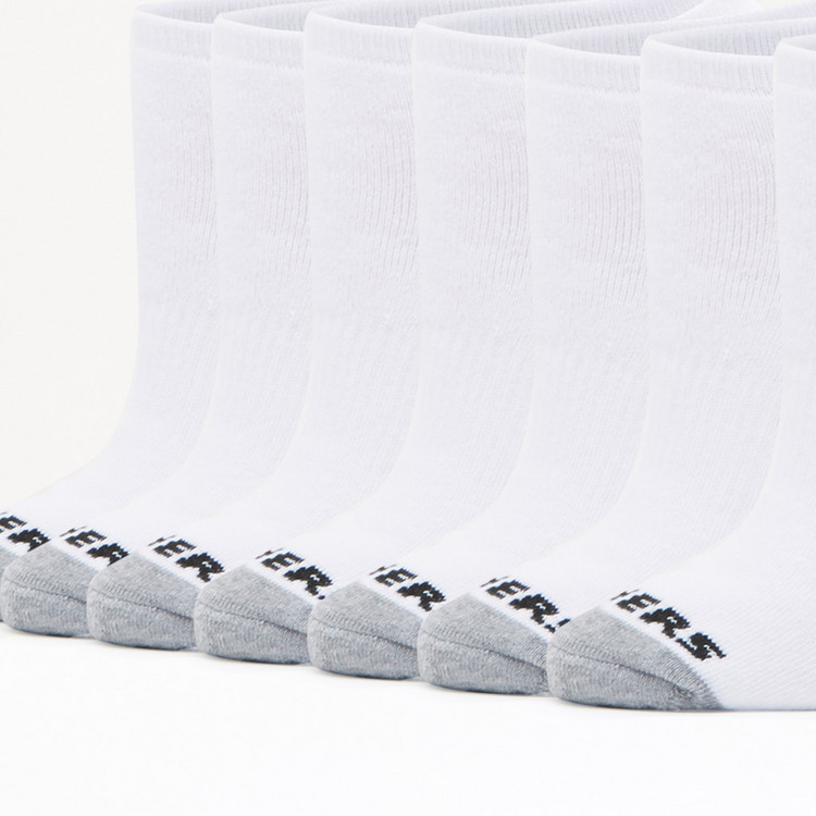 Skechers Logo Printed Ankle Length Socks - Set of 7