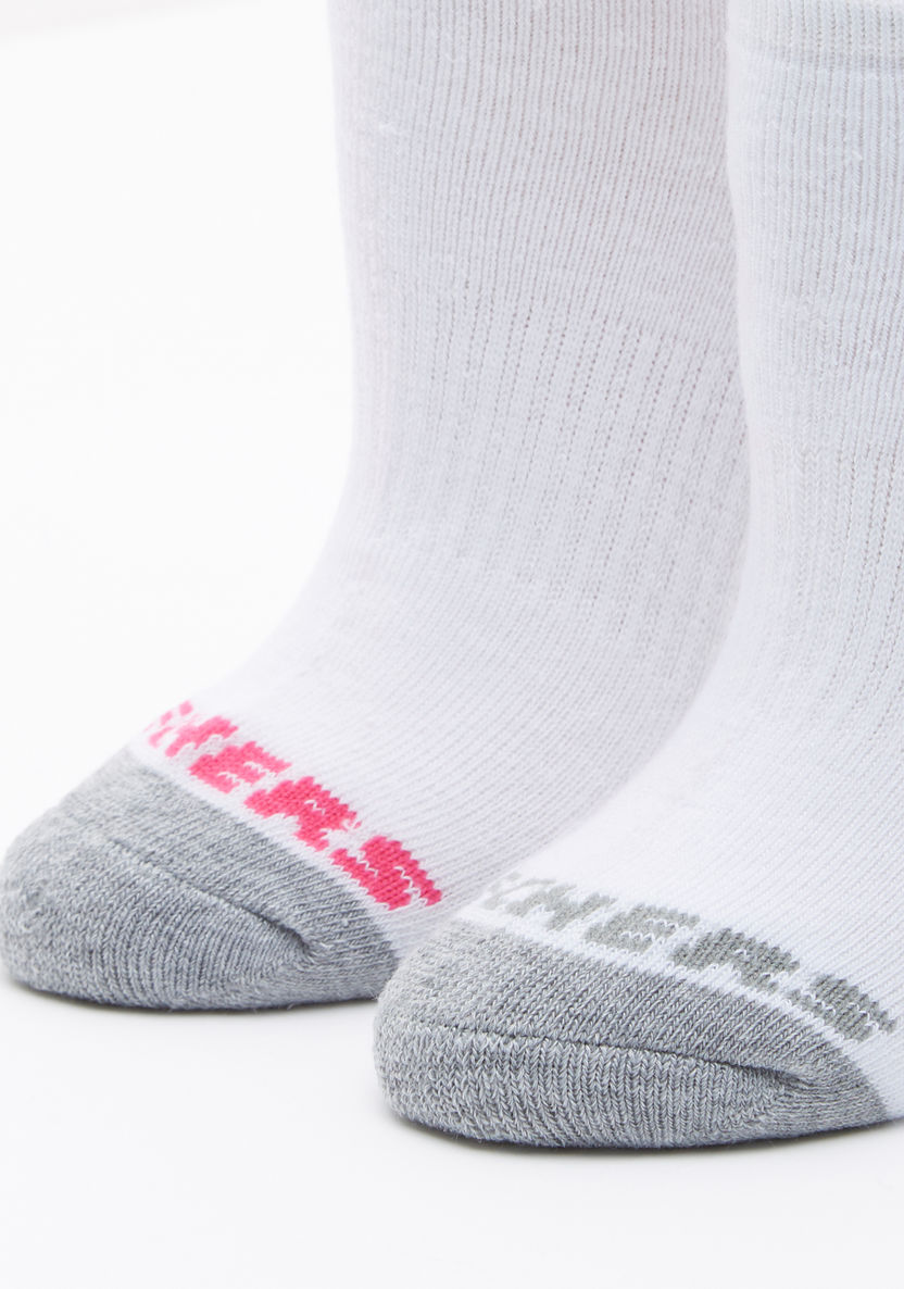 Skechers Textured Ankle Length Sports Socks - Set of 6-Women%27s Socks-image-2
