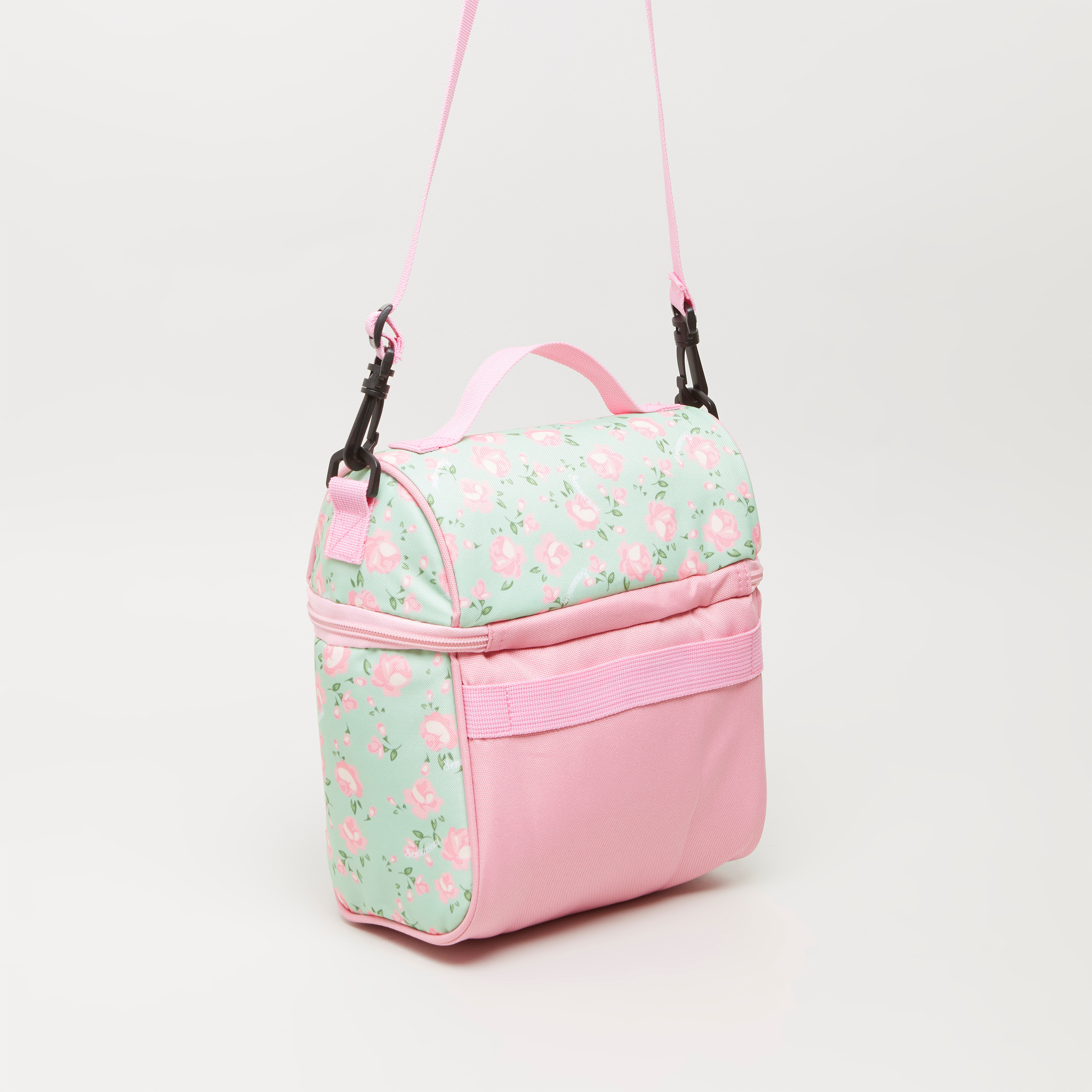 Sensazioni Roses Printed Lunch Bag with Zip Closure-school-lunchessentials-lunchbags-image-2