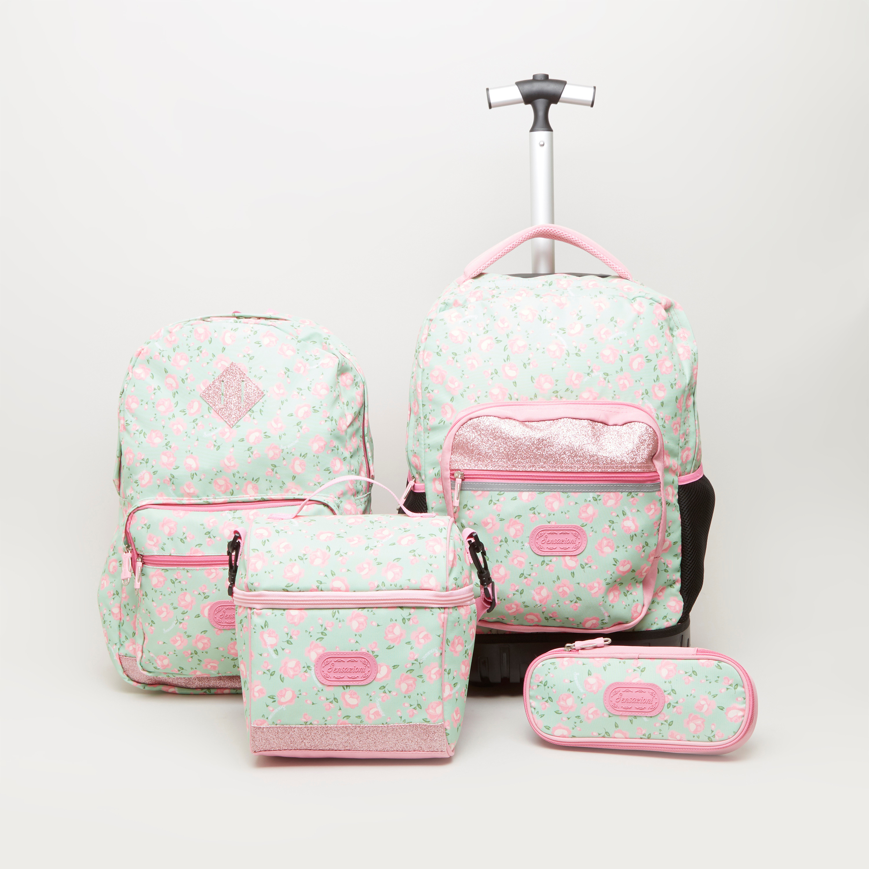 Sensazioni Roses Printed Lunch Bag with Zip Closure-school-lunchessentials-lunchbags-image-5