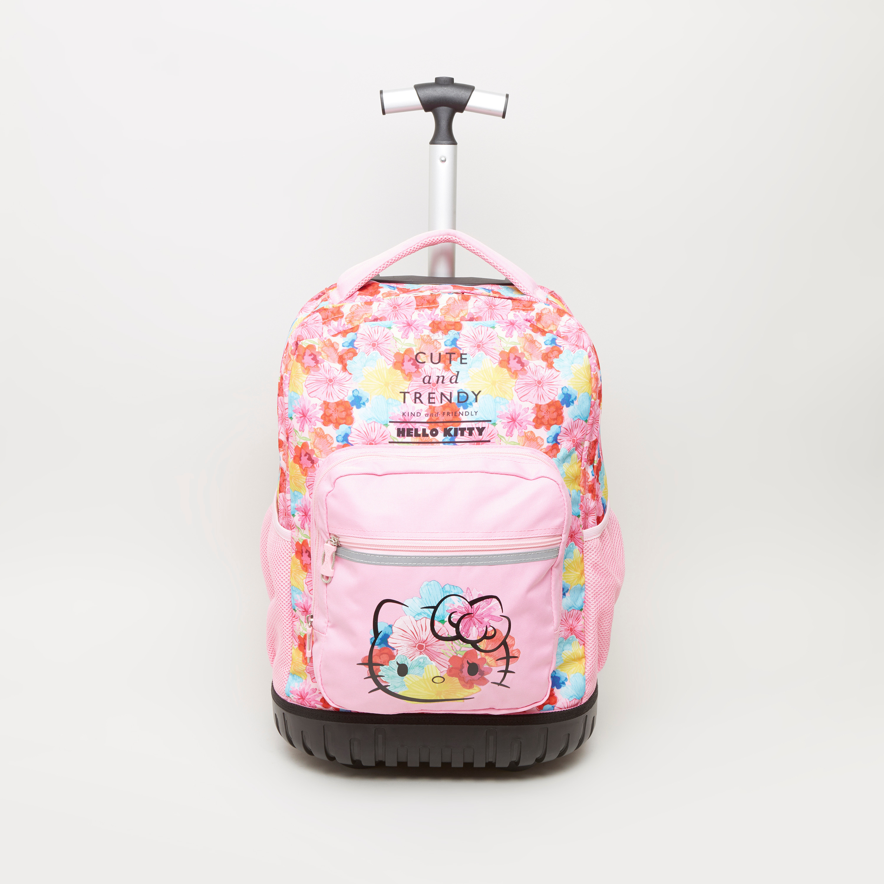 Shop Hello Kitty Flowers Printed Trolley Backpack 32x22x46 cms