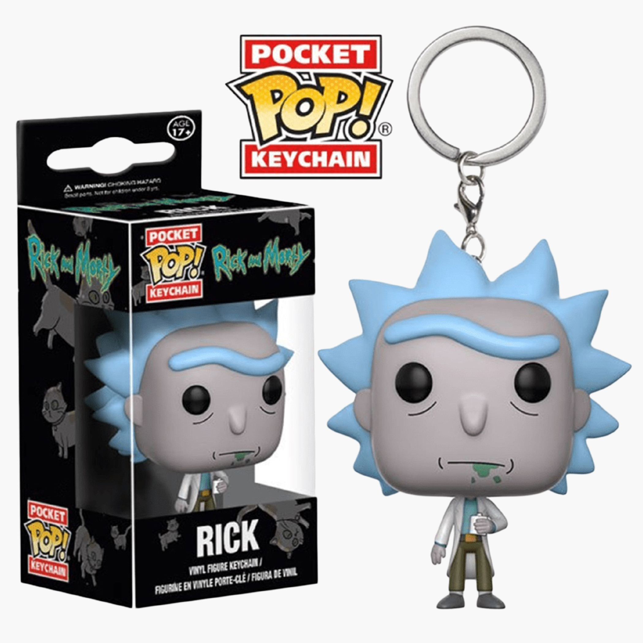 rick and morty funko pop keychain