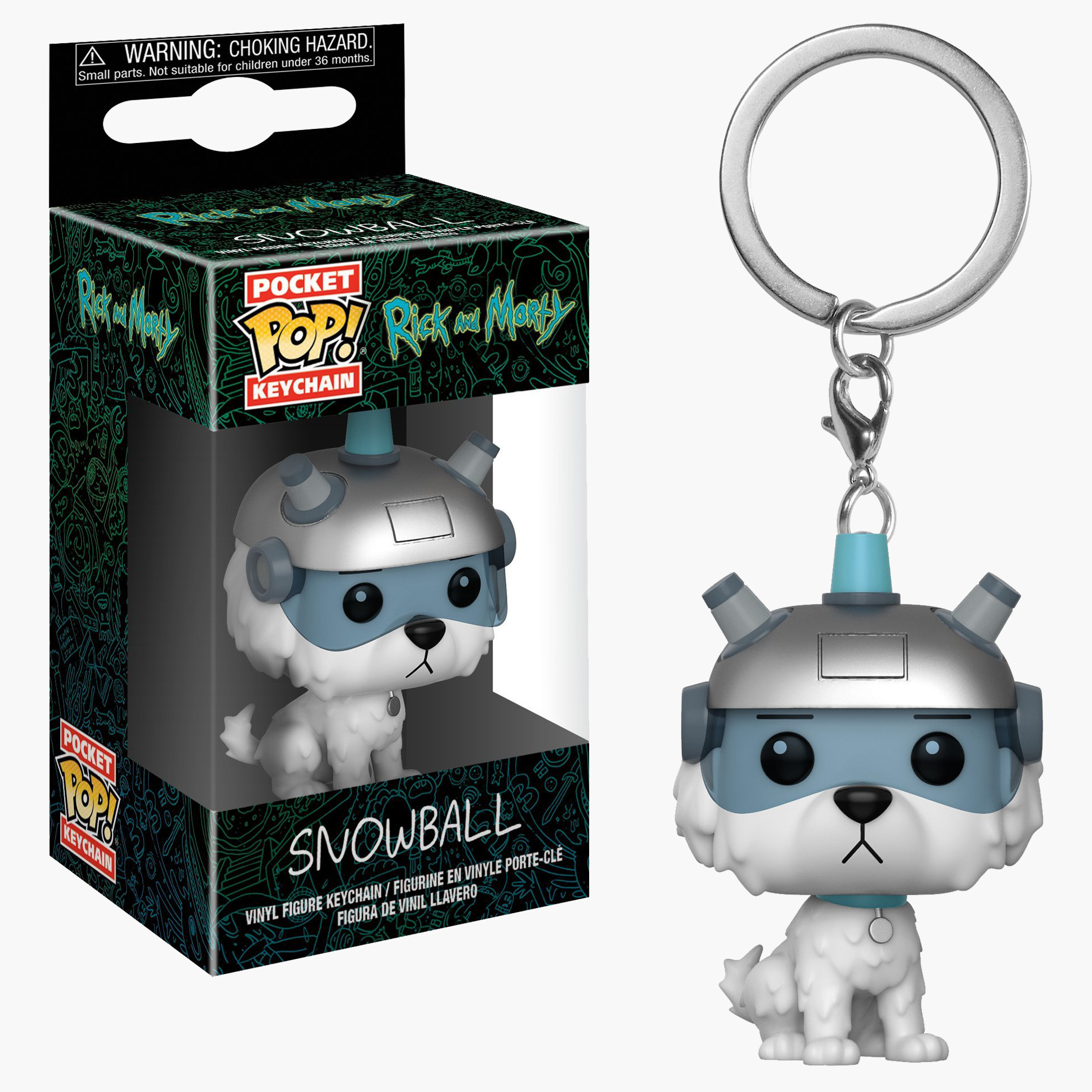 rick and morty funko pop keychain