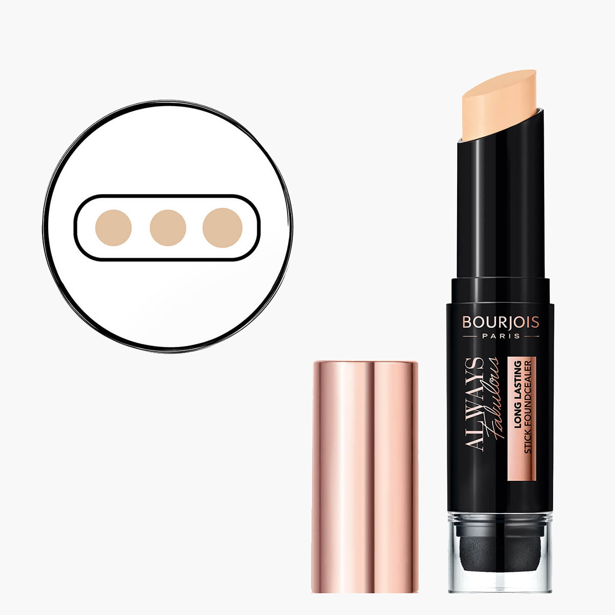 إصبع كريم أساس "ألوايز فابلس" خافي للعيوب يدوم طويلًا من بورجوا باريس-beautyandpersonalcare-makeup-face-foundations-image-19
