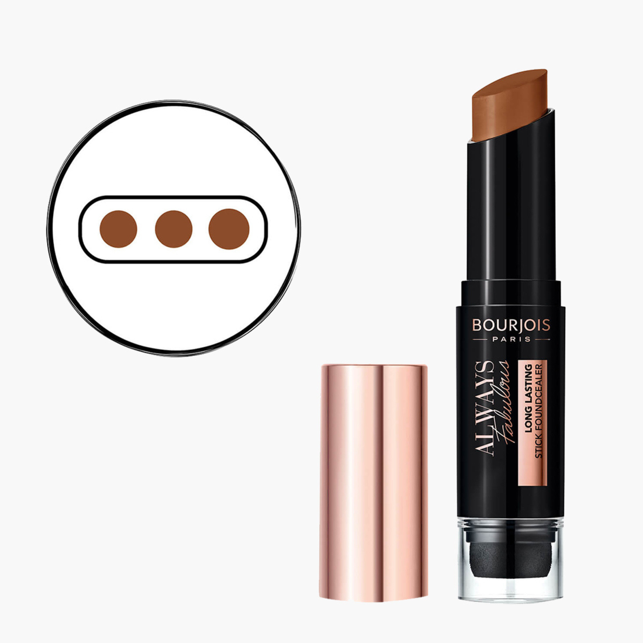 إصبع كريم أساس "ألوايز فابلس" خافي للعيوب يدوم طويلًا من بورجوا باريس-beautyandpersonalcare-makeup-face-foundations-image-5