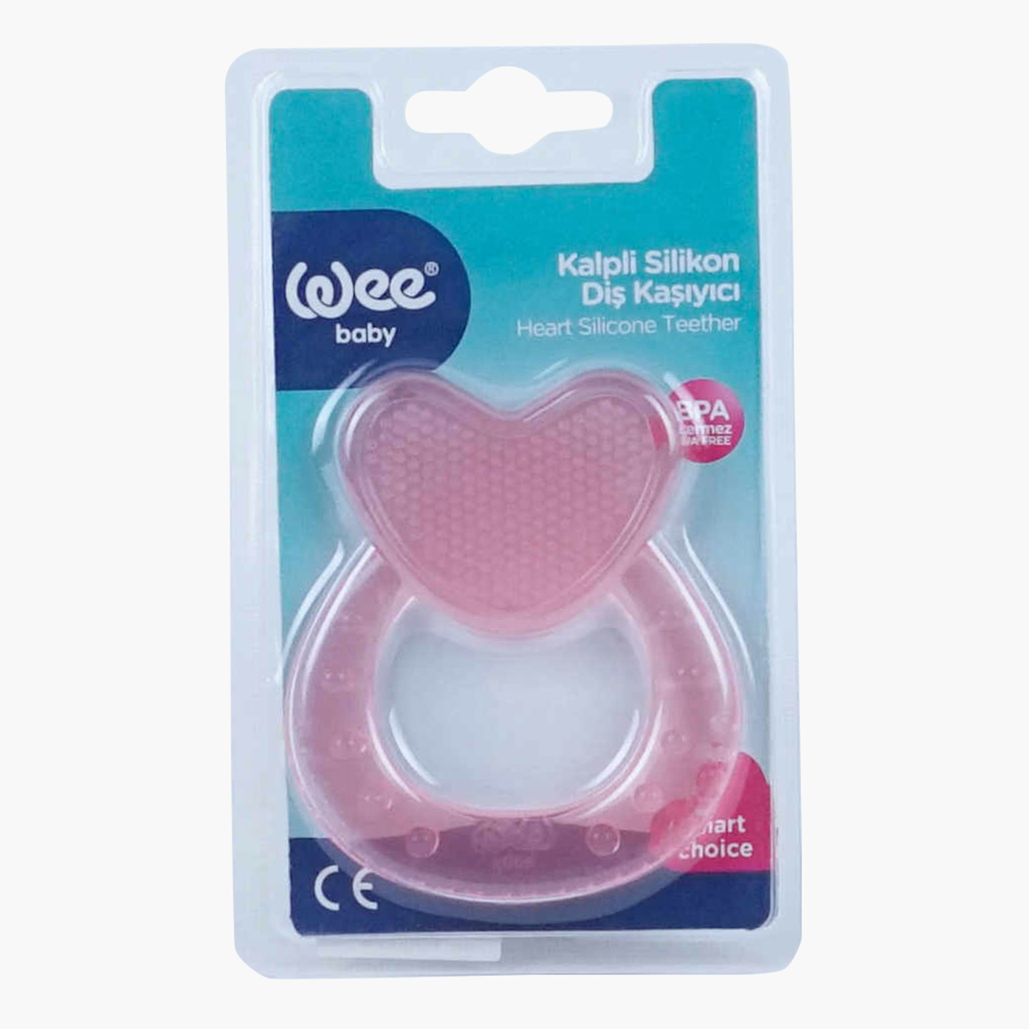 عضاضة سيليكون بتصميم قلب من وي بيبي-baby-feeding-teethers-image-1