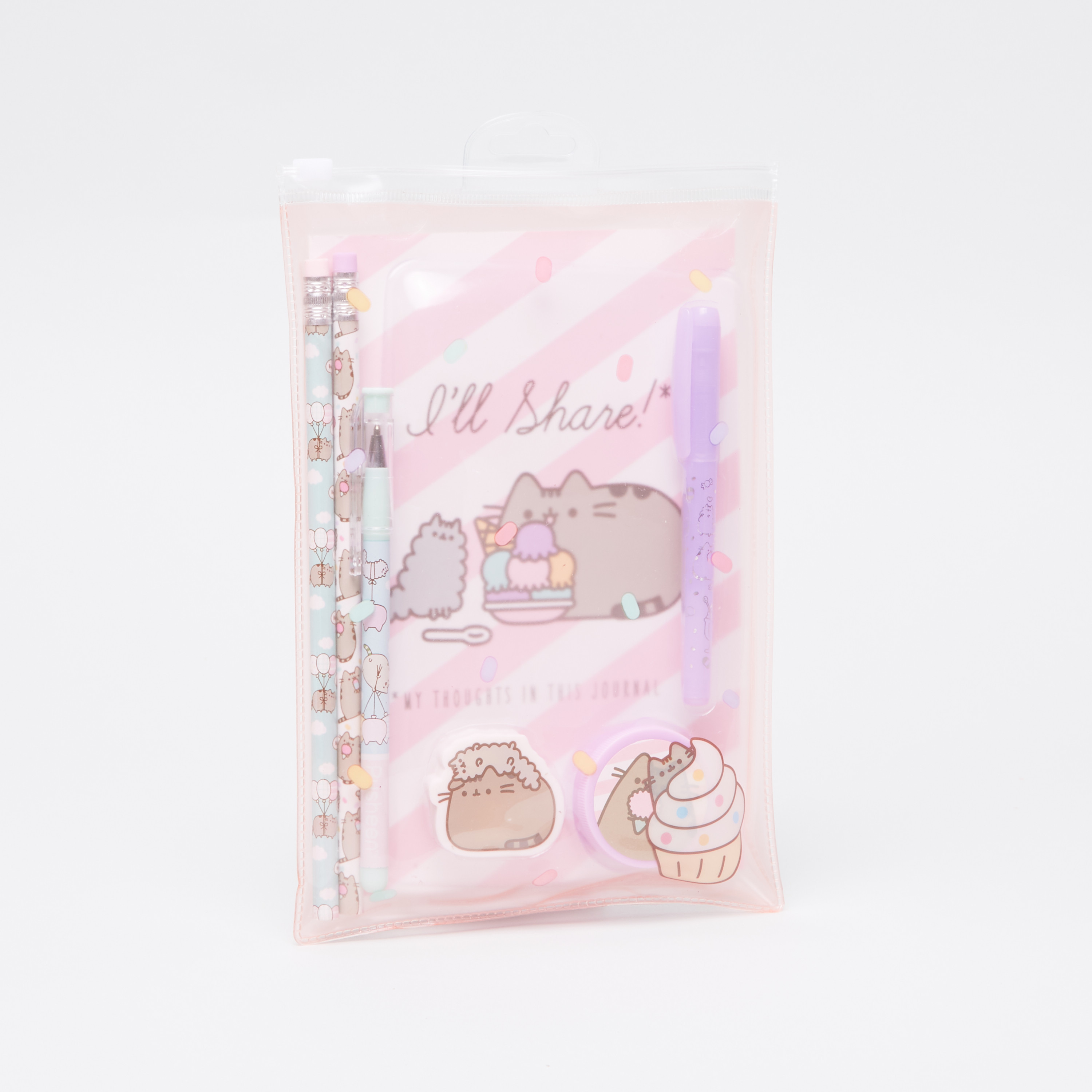 Pusheen 7-Piece Super Stationery Set-school-stationery-sets-image-1