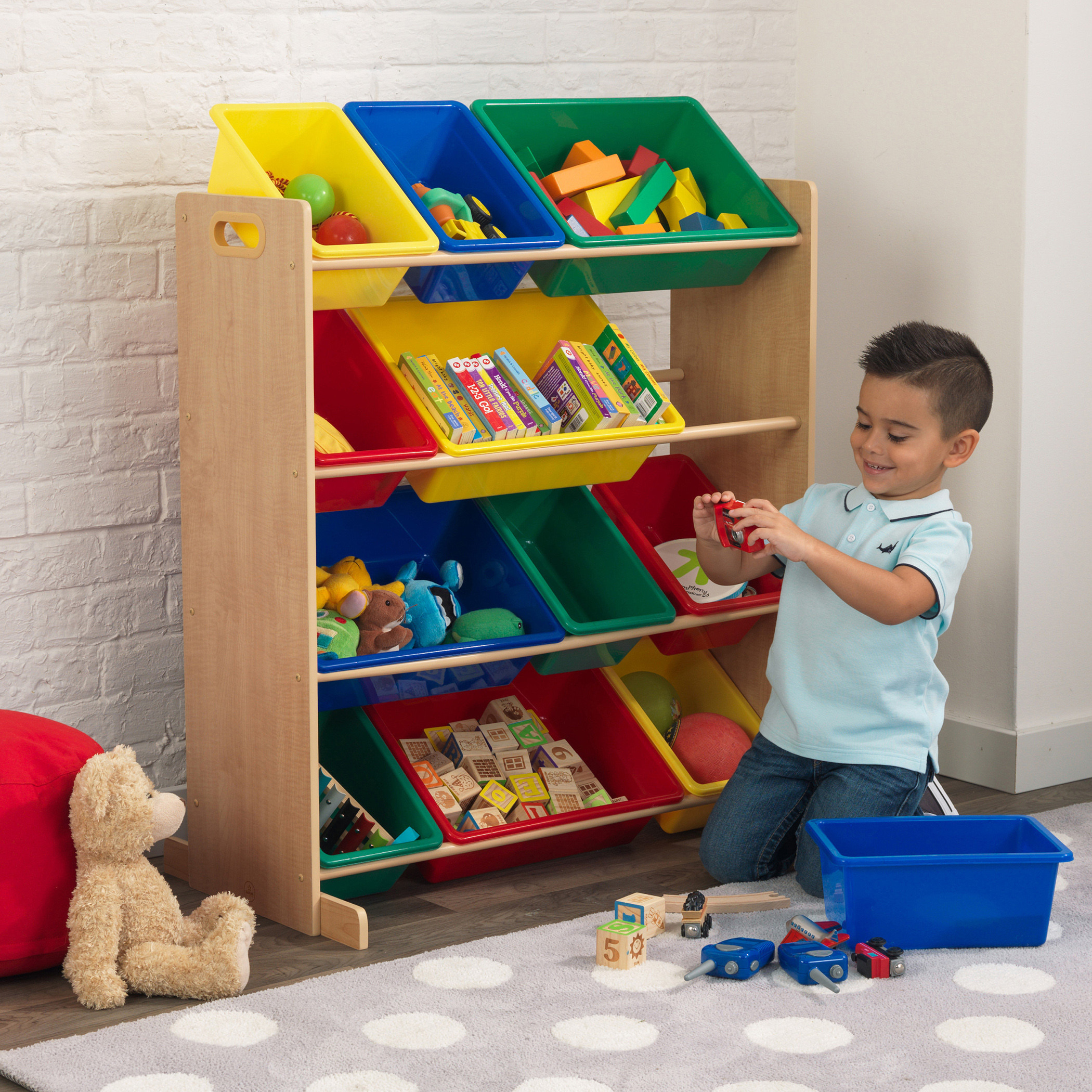 وحدة تخزين ألعاب صنفها وخزّنها من كيدكرافت-baby-nursery-furniture-wardrobesandstorage-image-2