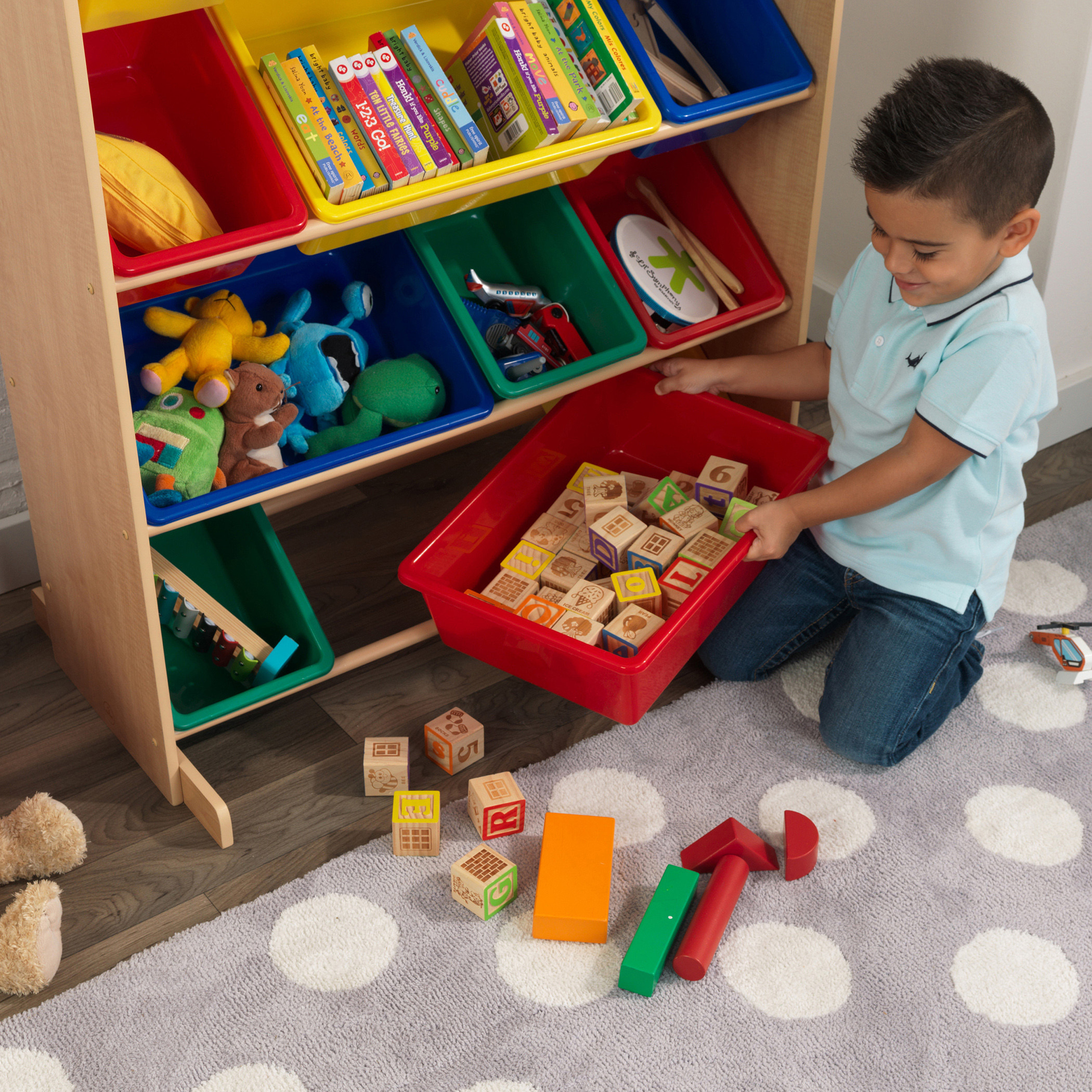 وحدة تخزين ألعاب صنفها وخزّنها من كيدكرافت-baby-nursery-furniture-wardrobesandstorage-image-4