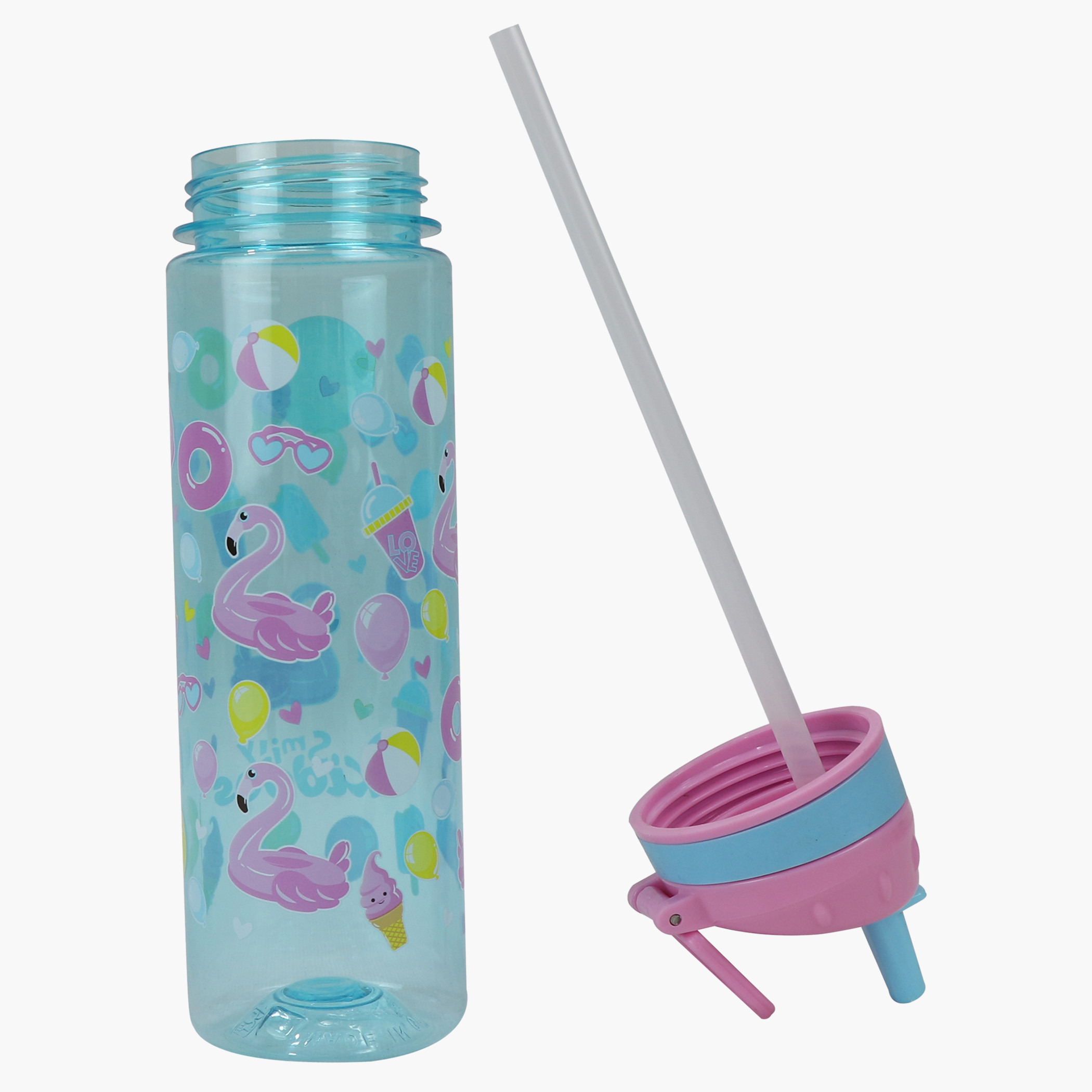قارورة ماء بطبعات من سمايلي كيدوس-school-waterbottles-image-2