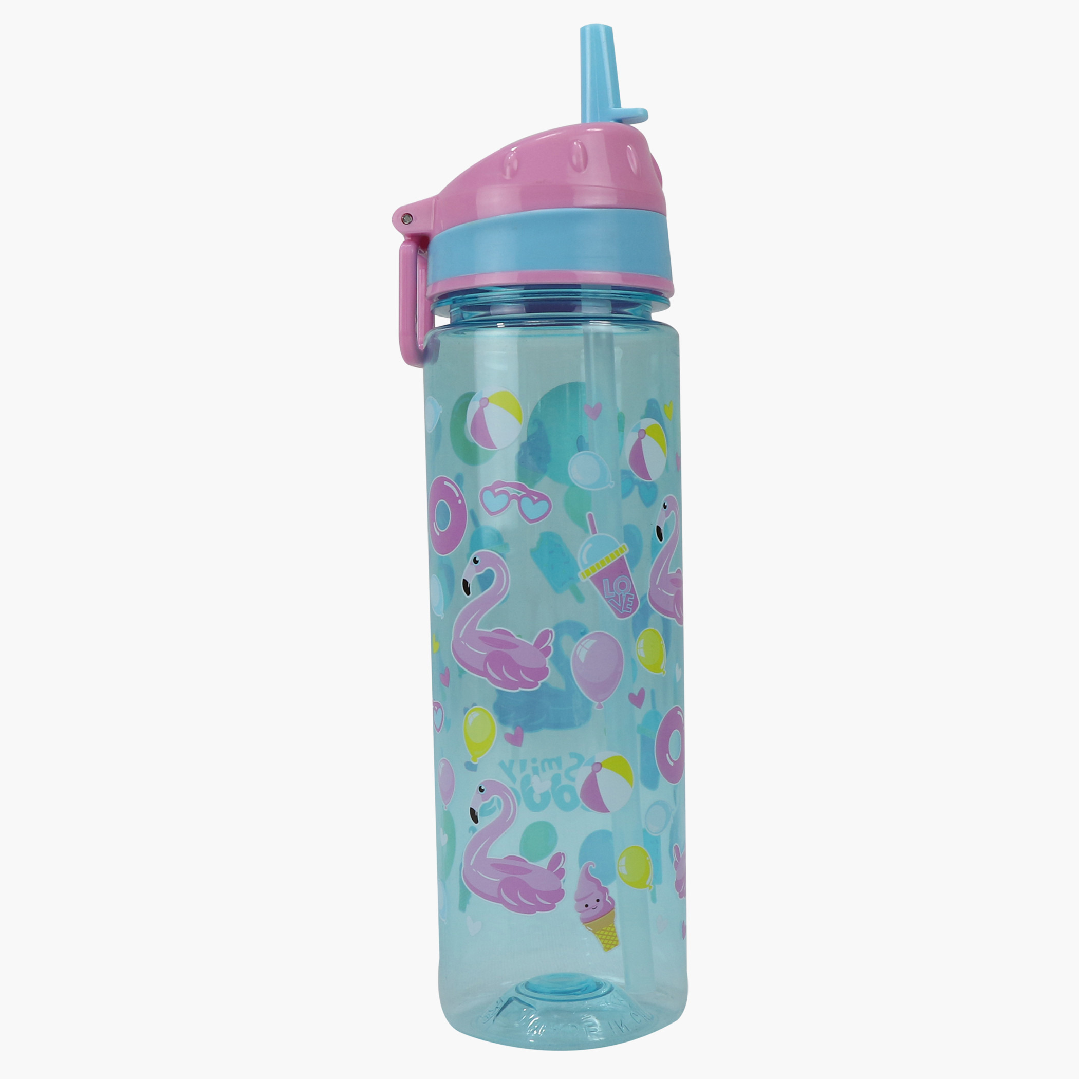 قارورة ماء بطبعات من سمايلي كيدوس-school-waterbottles-image-1
