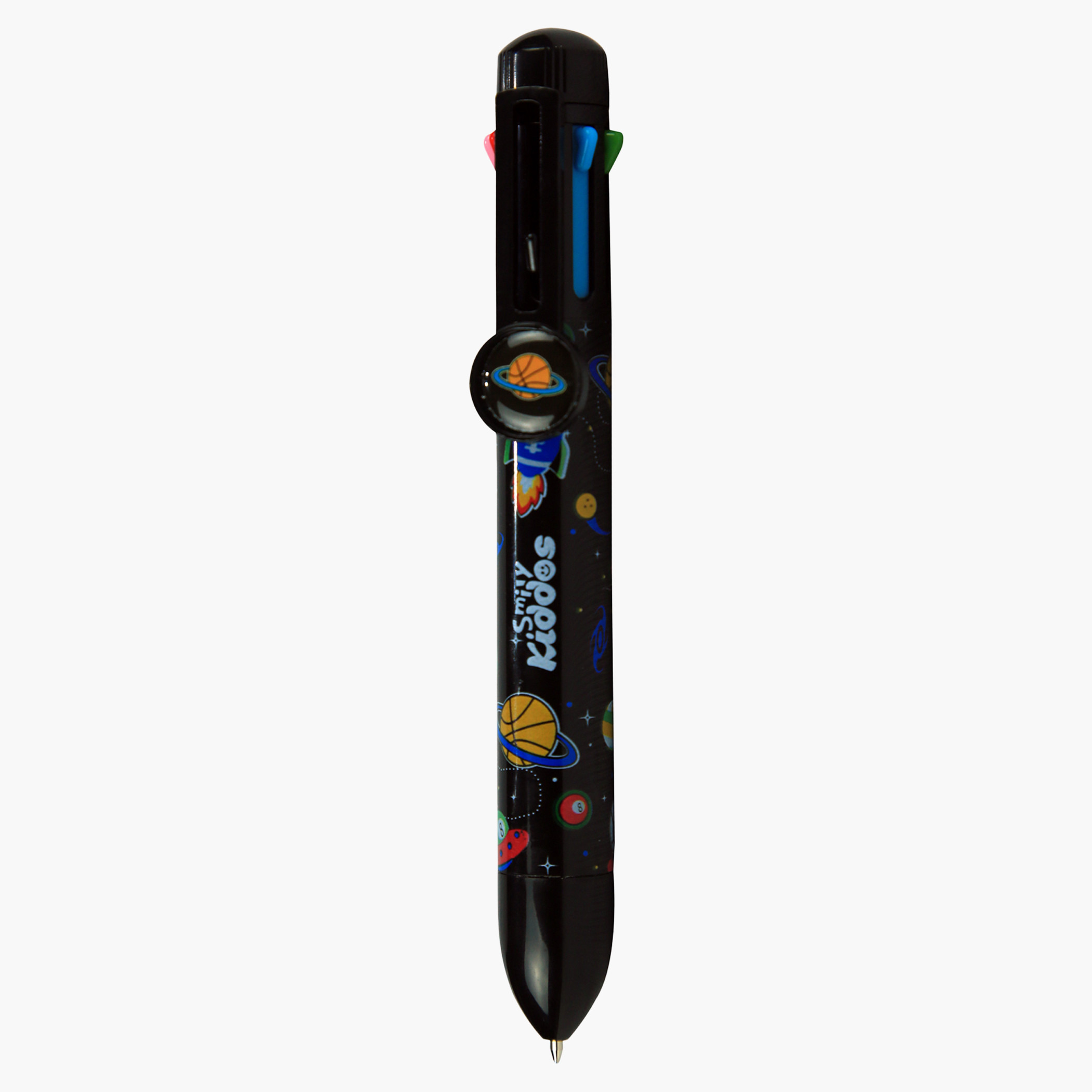 قلم كليك بطبعات سمايلي كيدوس-school-stationery-pensandpencils-image-1