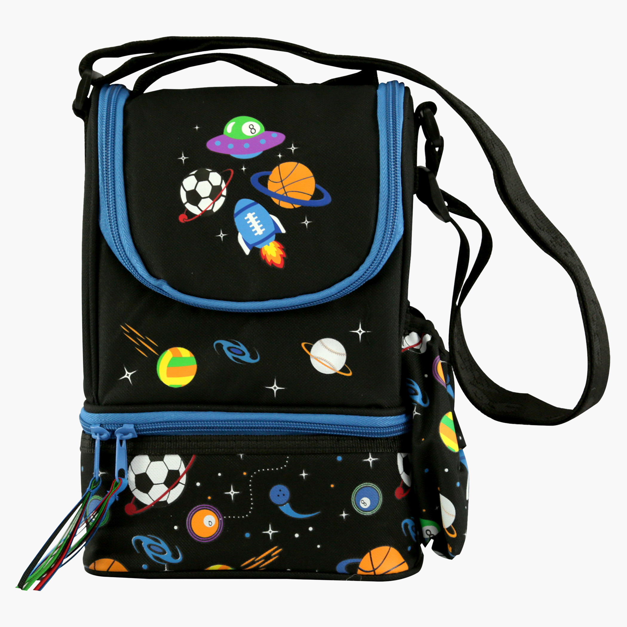حقيبة غداء بطبعات وجيب جانبي من سمايلي كيدوس-school-lunchessentials-lunchbags-image-2