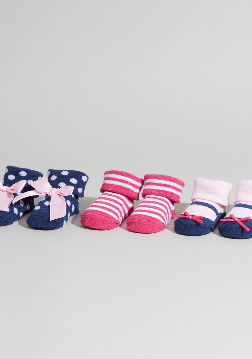 Luvable Friends Printed Socks - Set of 3-Socks-image-0
