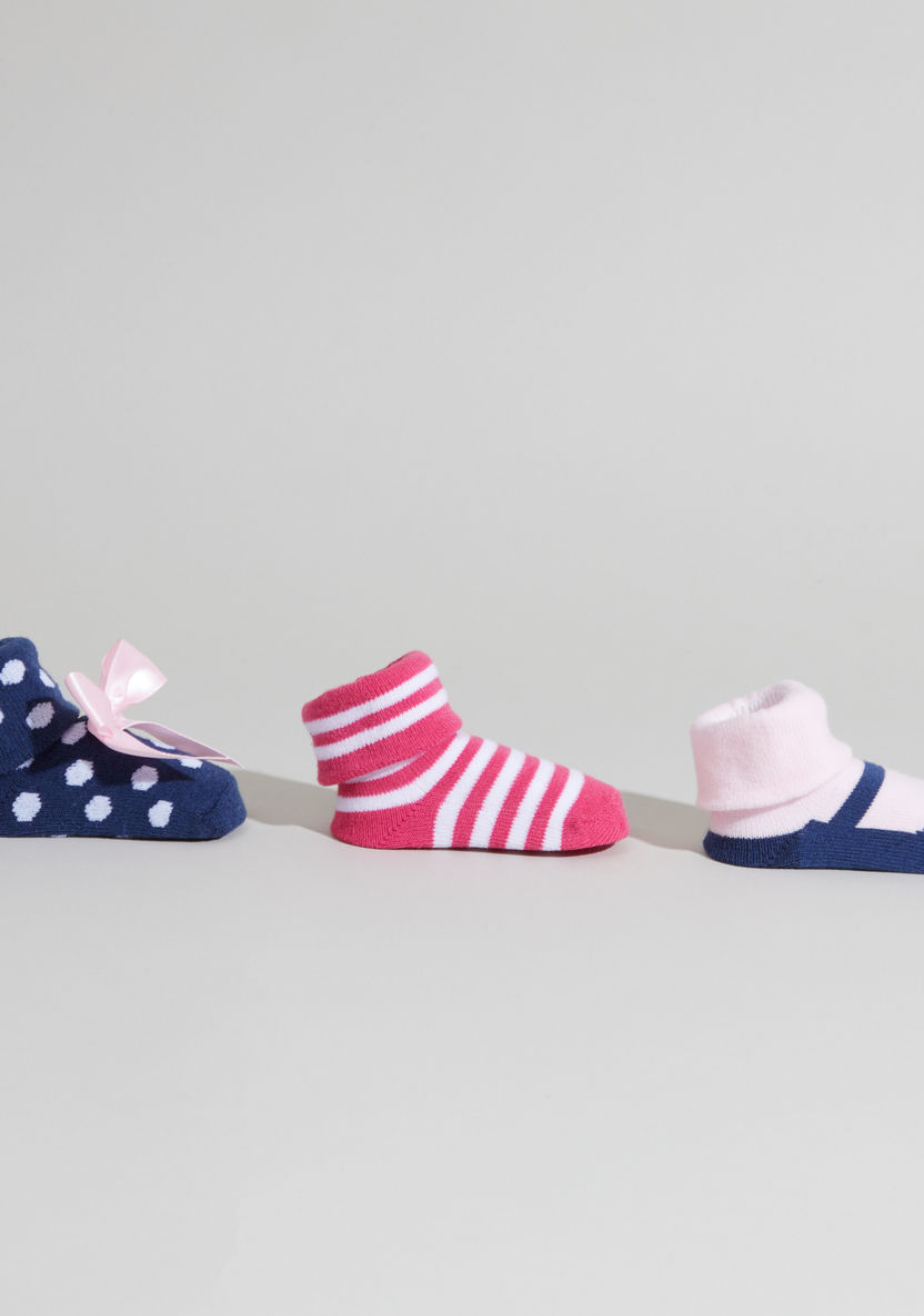Luvable Friends Printed Socks - Set of 3-Socks-image-2