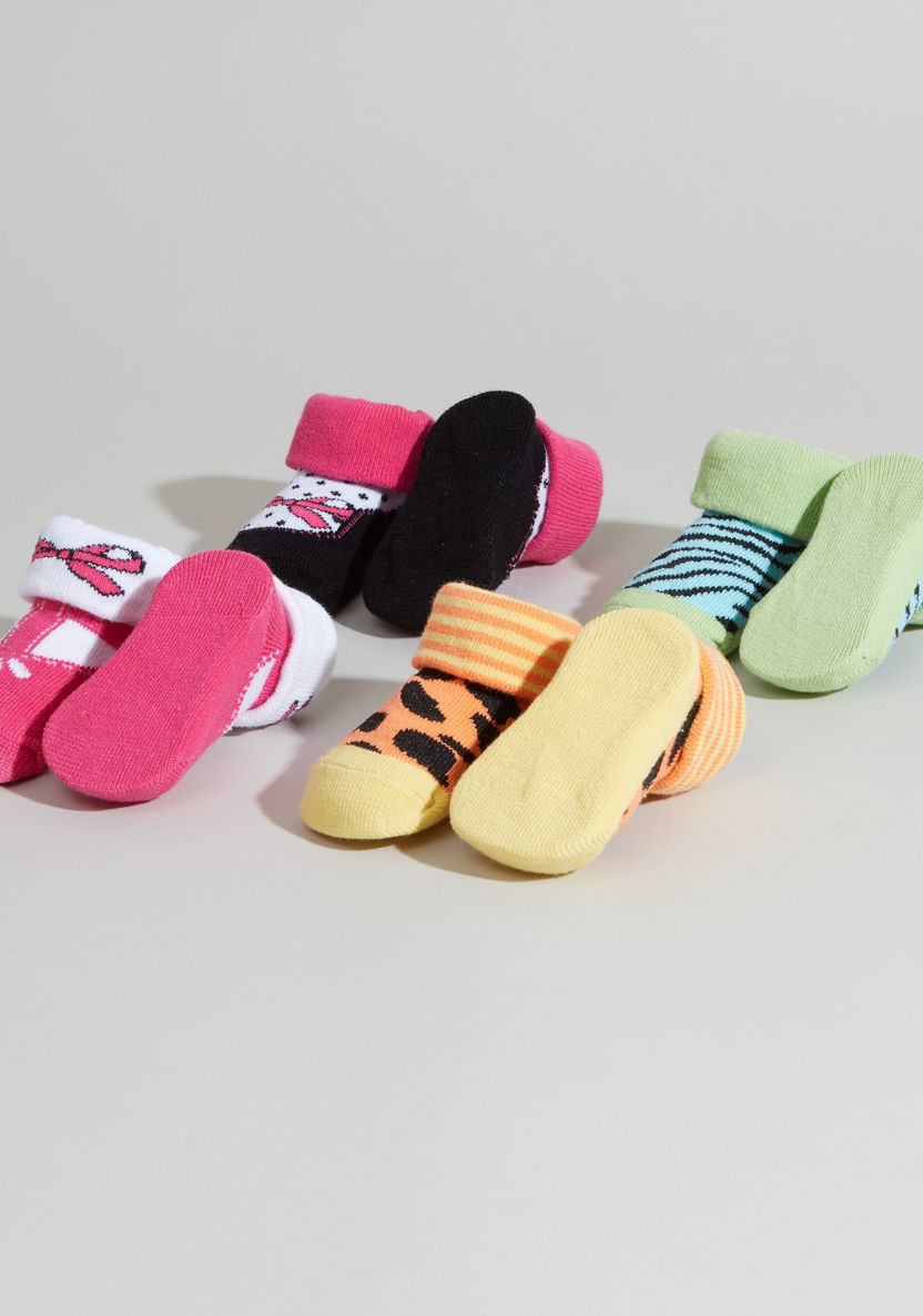 Luvable Friends Printed Baby Socks - Set of 4-Socks-image-1