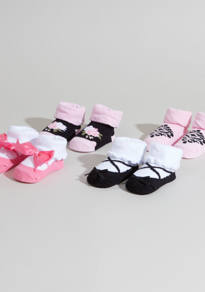 Hudson Baby Girl Socks - Set of 4-Socks-image-0