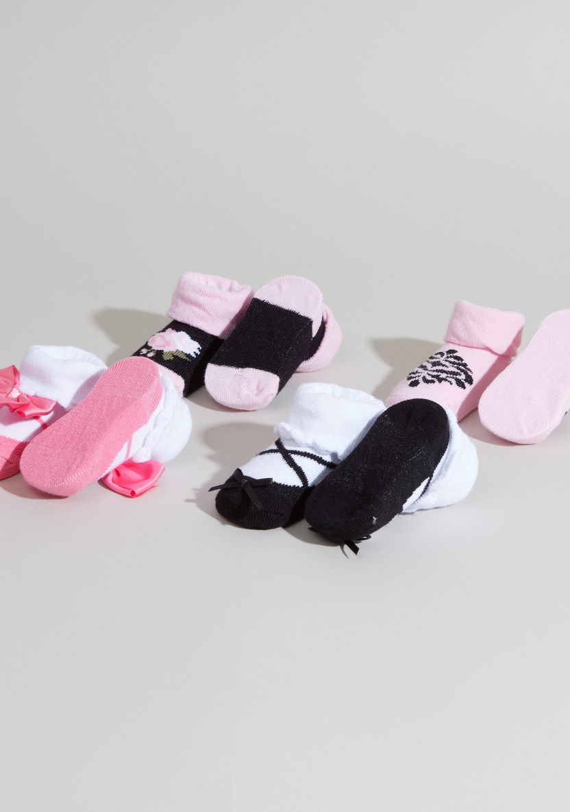 Hudson Baby Girl Socks - Set of 4-Socks-image-1