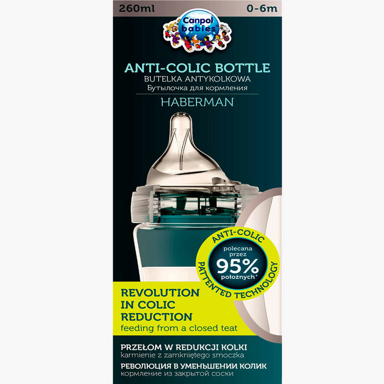 Canpol Haberman Anti-Colic Feeding Bottle - 260 ml