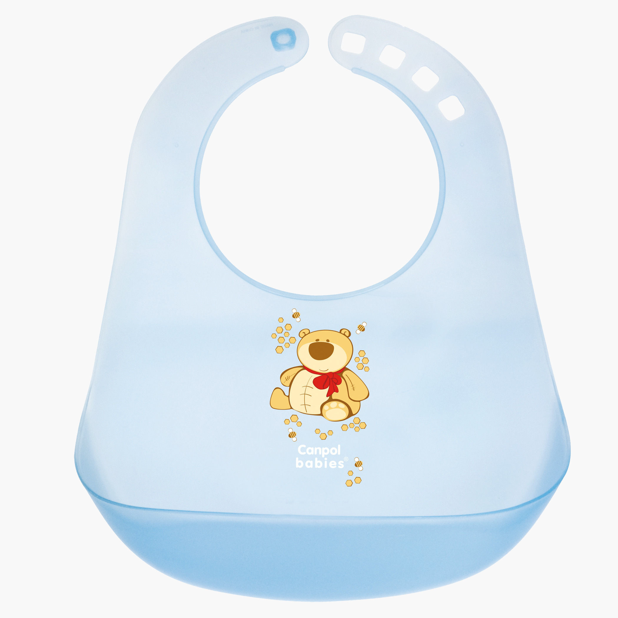 مريلة بطبعات مع جيب من كامبول بايبيز-baby-feeding-bibs-image-1