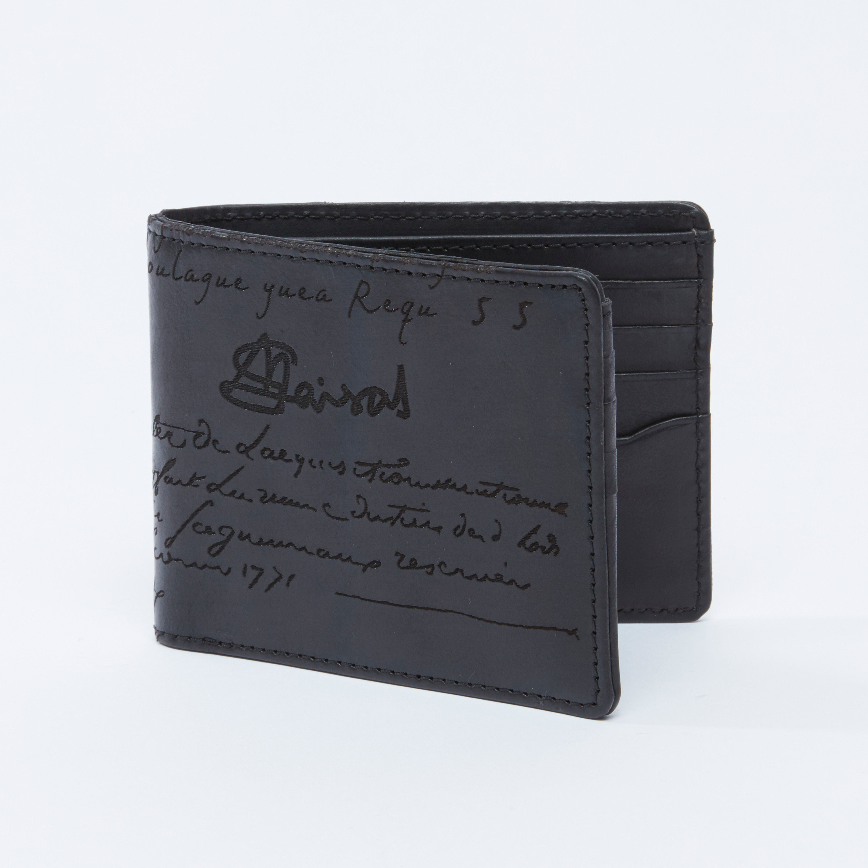 Textured Bifold Wallet with Multiple Cardholders-men-beltsandwallets-wallets-image-1