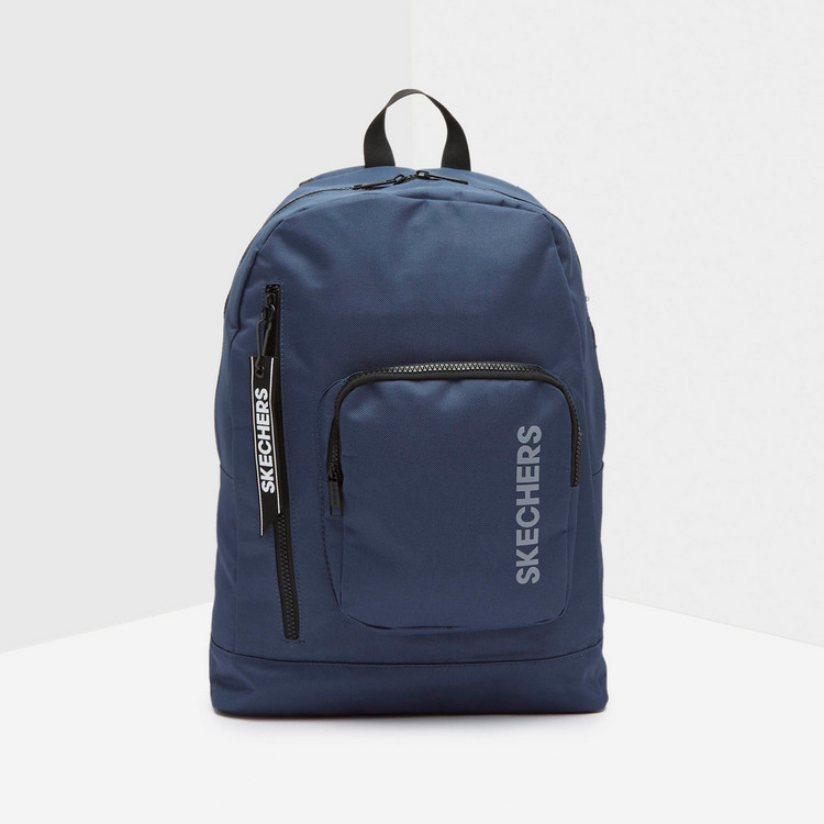 Skechers Printed Backpack with Zip Closure