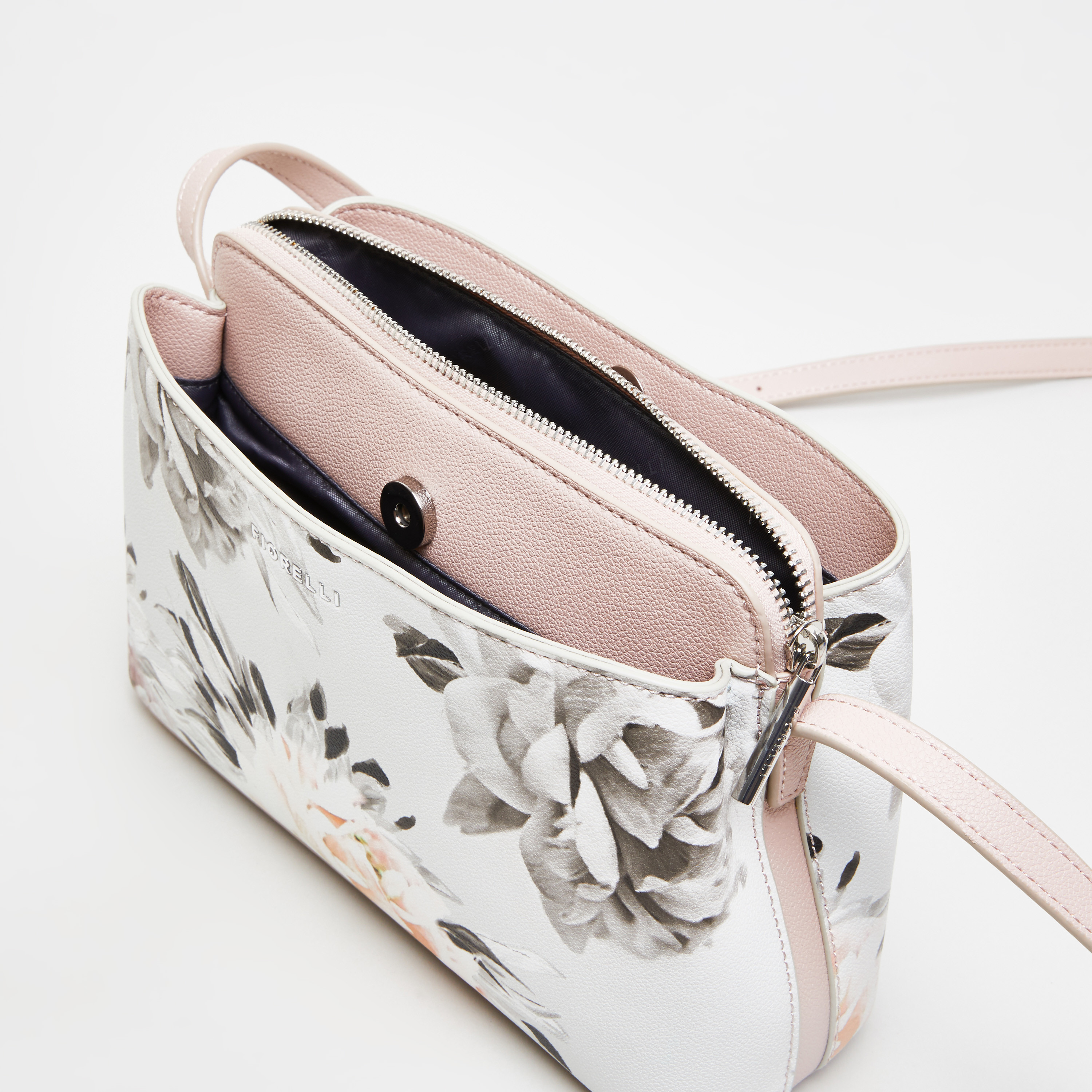 Fiorelli Floral Print Crossbody Bag With Adjustable Sling 58 OFF