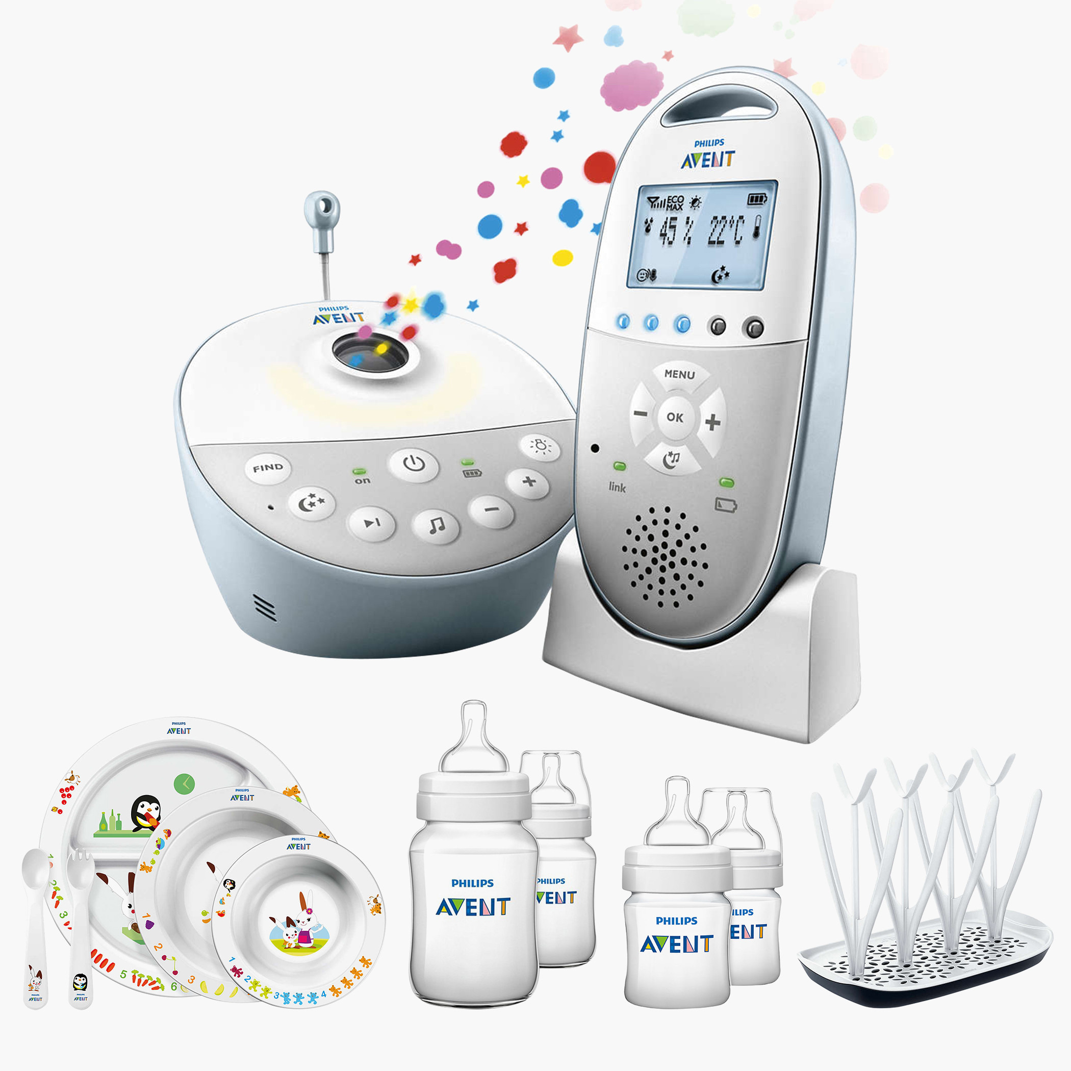 جهاز التواصل الرقمي اللاسلكي لمراقبة الطفل اس سي دي 580 من أفنت - عرض بندل-baby-healthandsafety-babymonitors-image-1