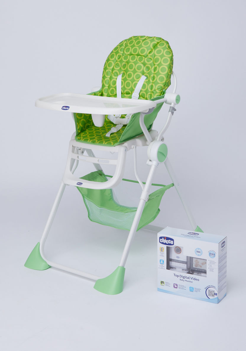 Chicco Baby Monitor with Free  Highchair-High Chairs and Boosters-image-0