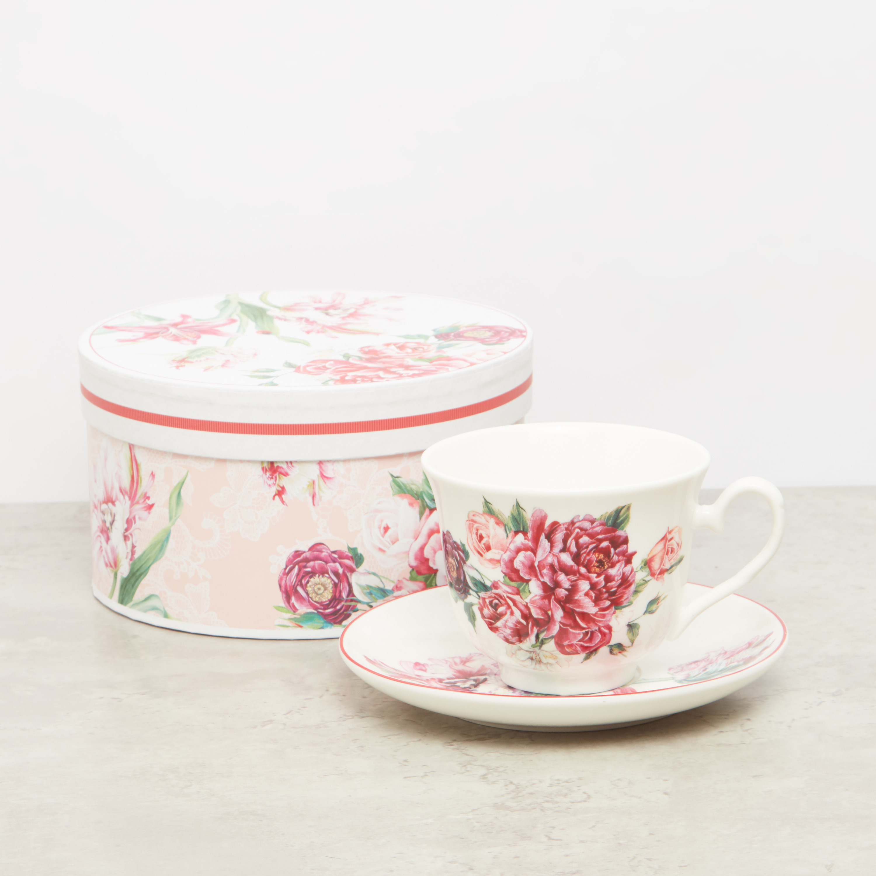 Tea Cup and Saucer Gift Box Set-household-dining-teaandcoffee-teaandcoffeesets-image-1