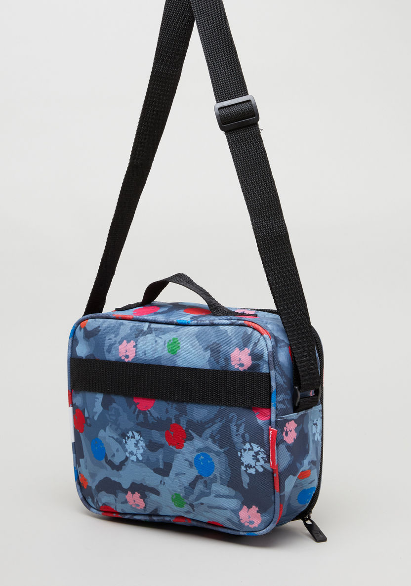Tandem Printed Rectangular Lunch Bag with Adjustable Strap-Lunch Bags-image-2