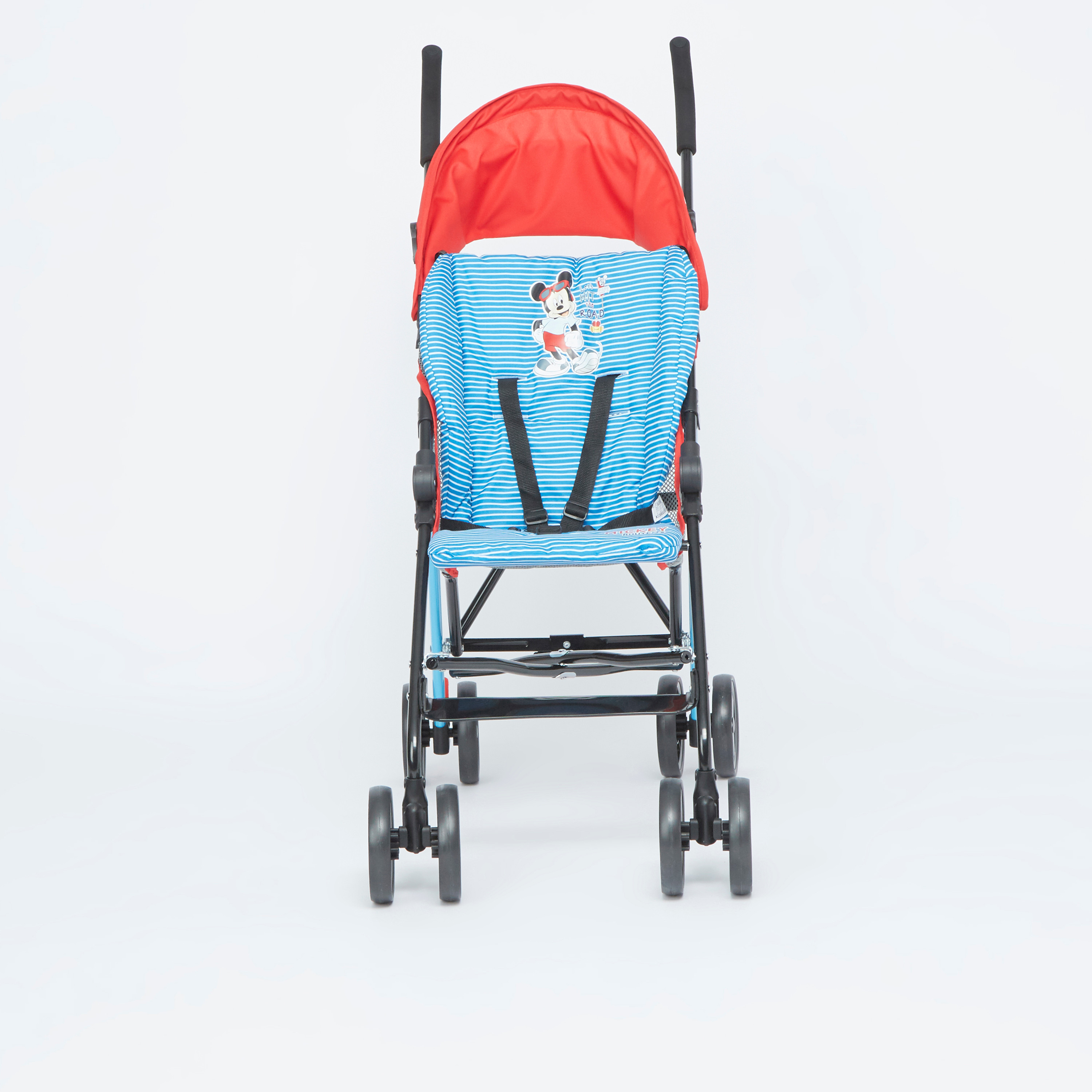 عربة أطفال قابلة للطي بتصميم ميكي باللونين الأحمر والأزرق من ديزني - حتى 3 سنوات-baby-gear-strollersandprams-buggies-image-3