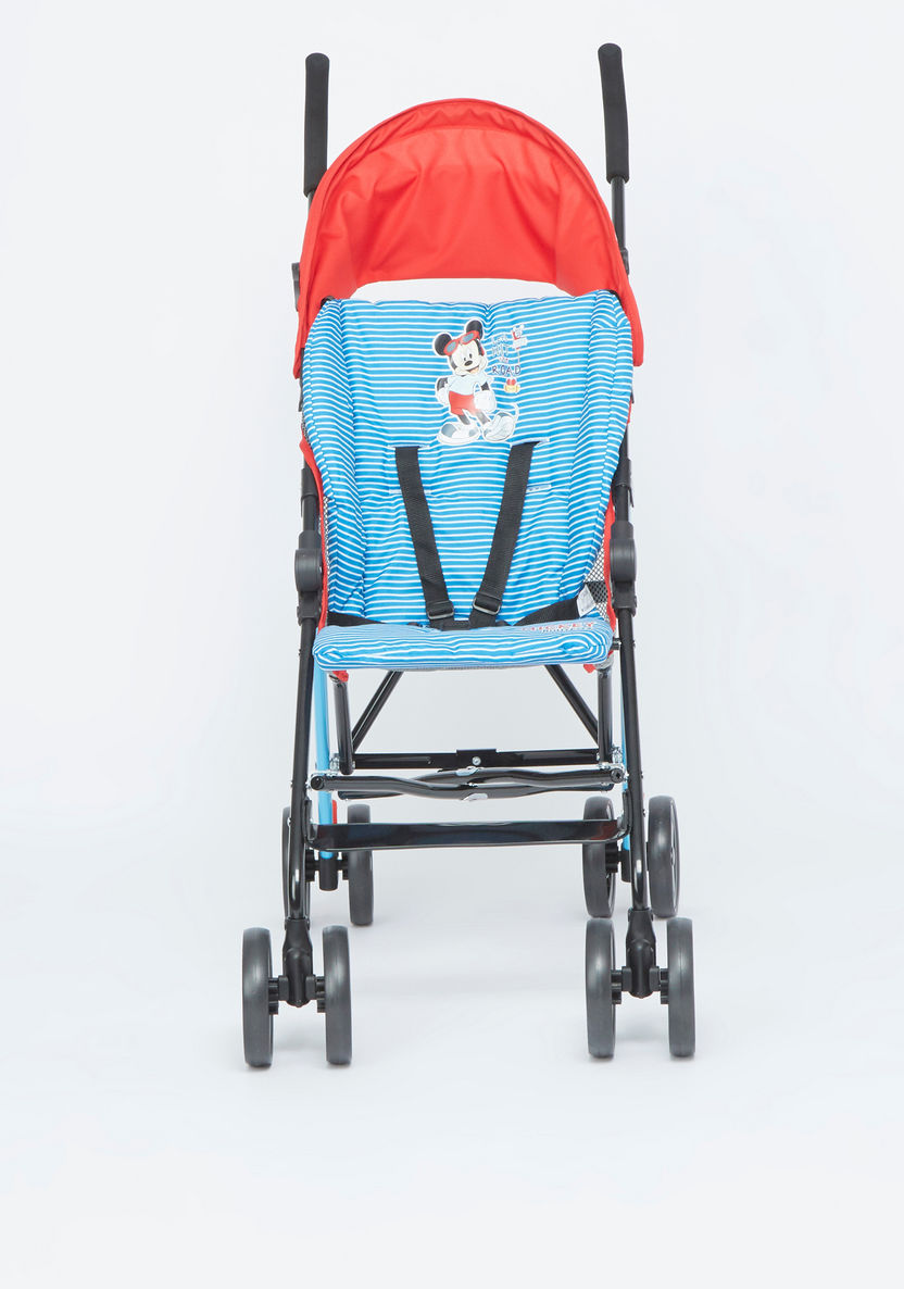 Disney Mickey Red and Blue Foldable Baby Buggy (Upto 3 years)-Buggies-image-2
