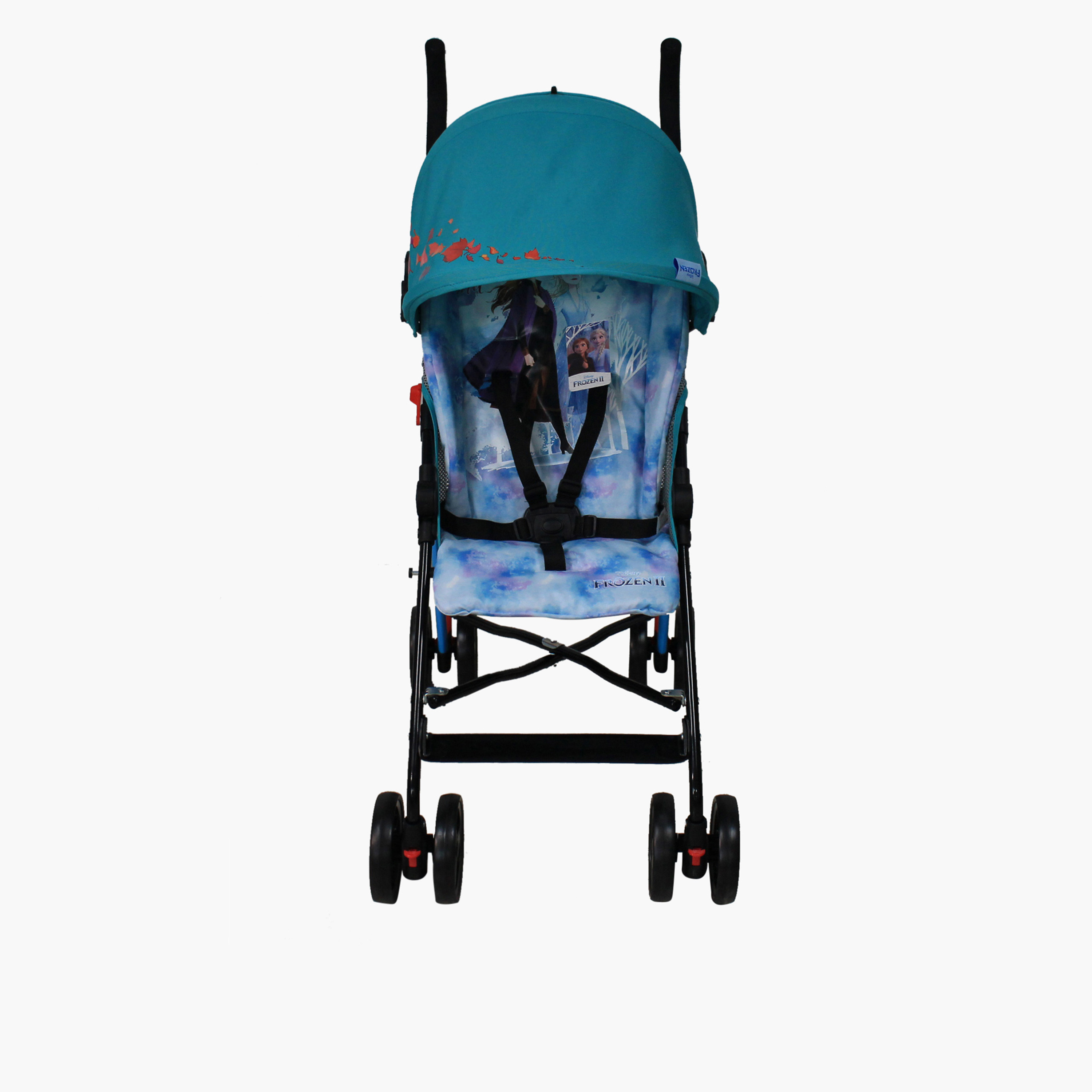 عربة أطفال من ديزني فروزن قابلة للطي بطبعات وردية (حتى 3 سنوات)-baby-gear-strollersandprams-buggies-image-1