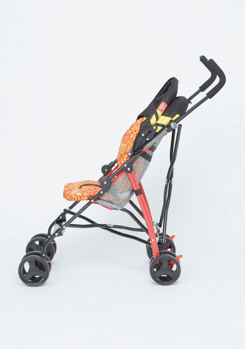 Disney Cars Orange and Black Printed Foldable Baby Stroller (Upto 3 years)-Buggies-image-1