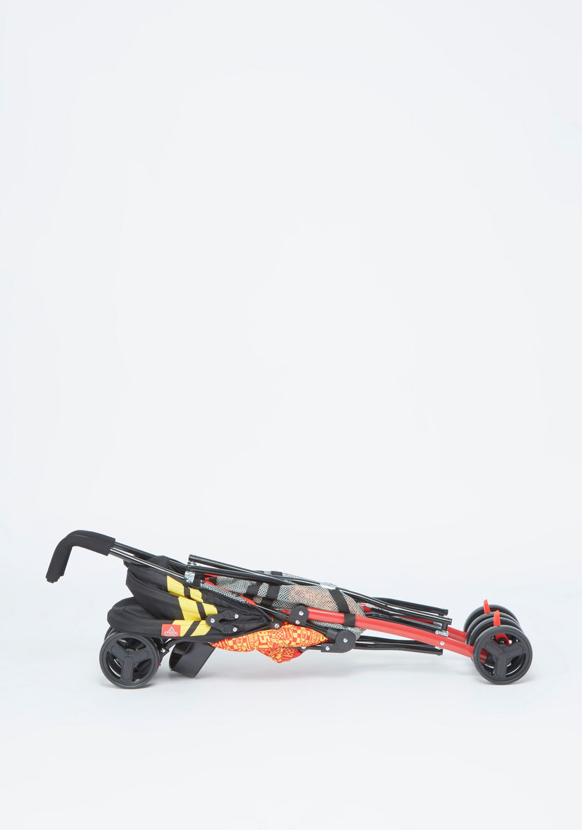 Disney Cars Orange and Black Printed Foldable Baby Stroller (Upto 3 years)-Buggies-image-4