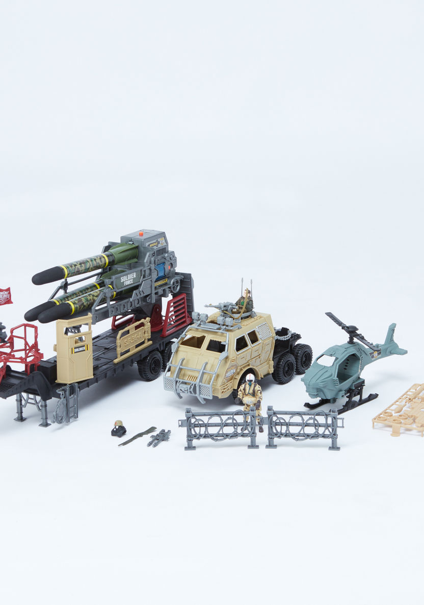 Soldier Force Rocket Launcher Vehicle Set-Action Figures and Playsets-image-0