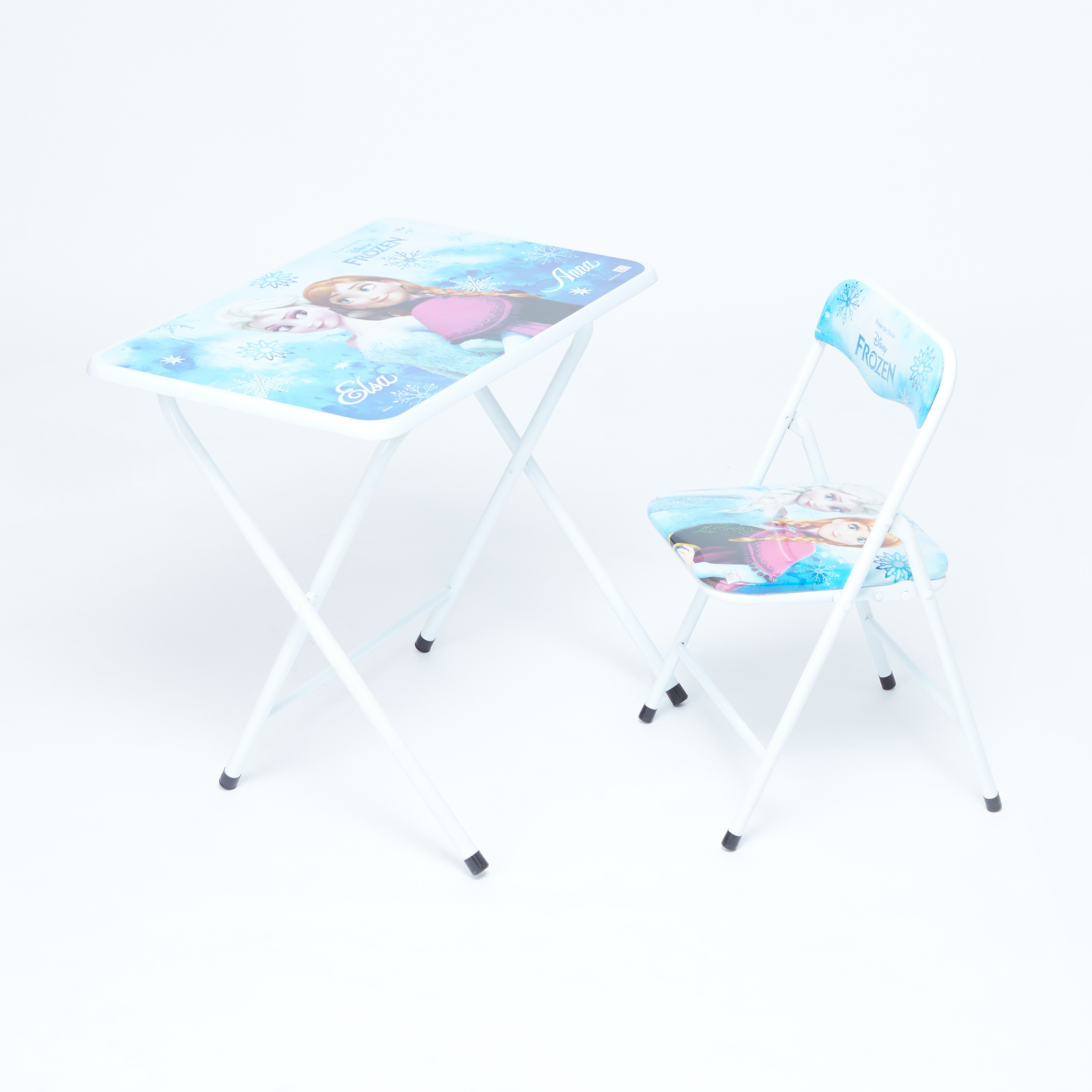 Disney frozen folding table best sale and chairs