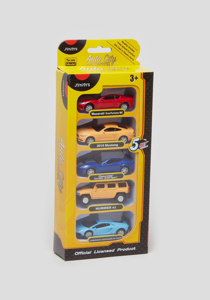 Juniors 5-Piece Pull Back Toy Car-Scooters and Vehicles-image-0