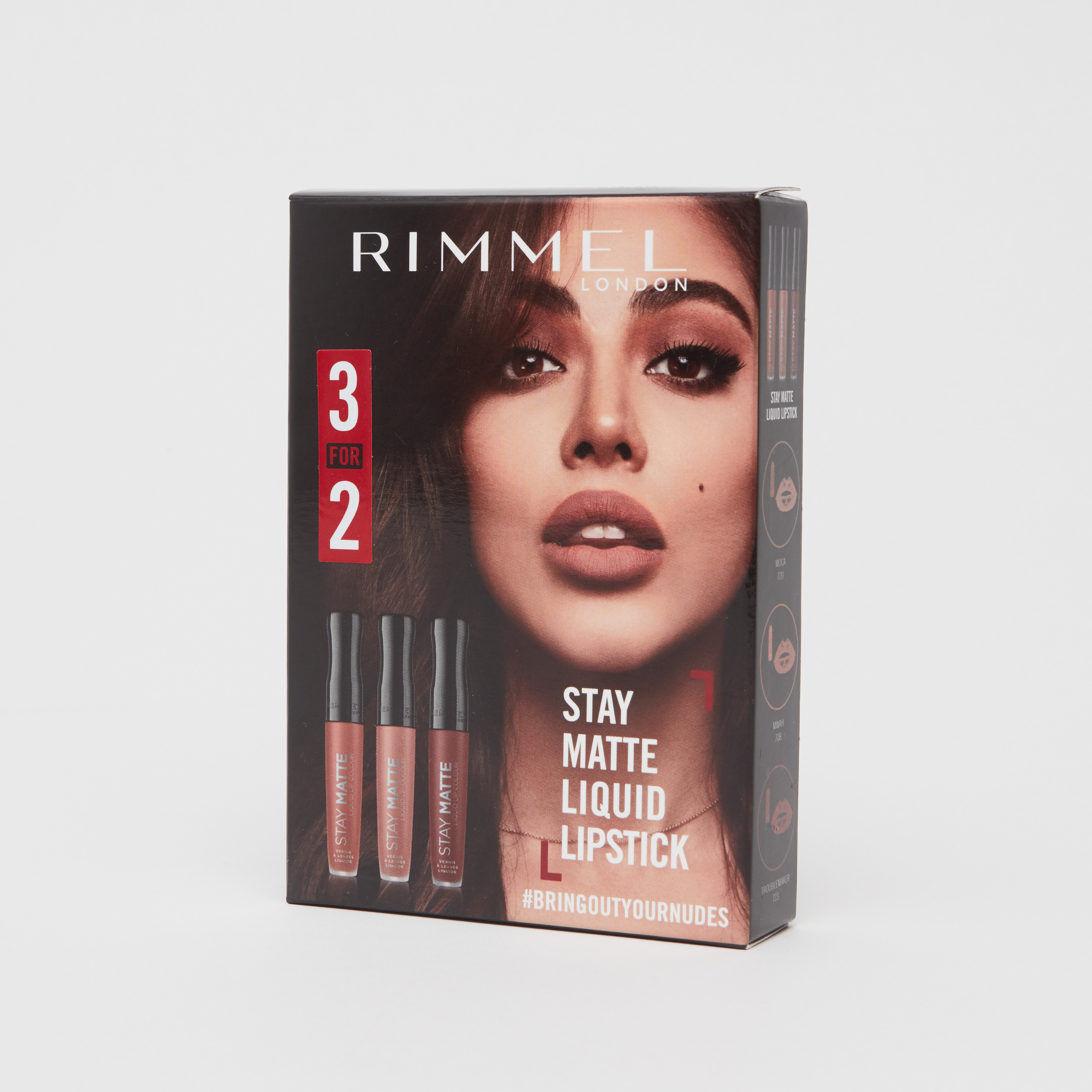 Buy Rimmel Bring Out Your Nudes Liquid Lipsticks - Set of 3 Online ...