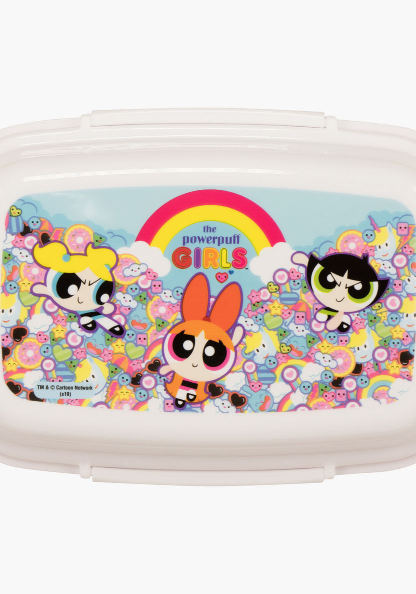 The Powerpuff Girls Printed Lunch Box with Clip Closure-Lunch Boxes-image-1