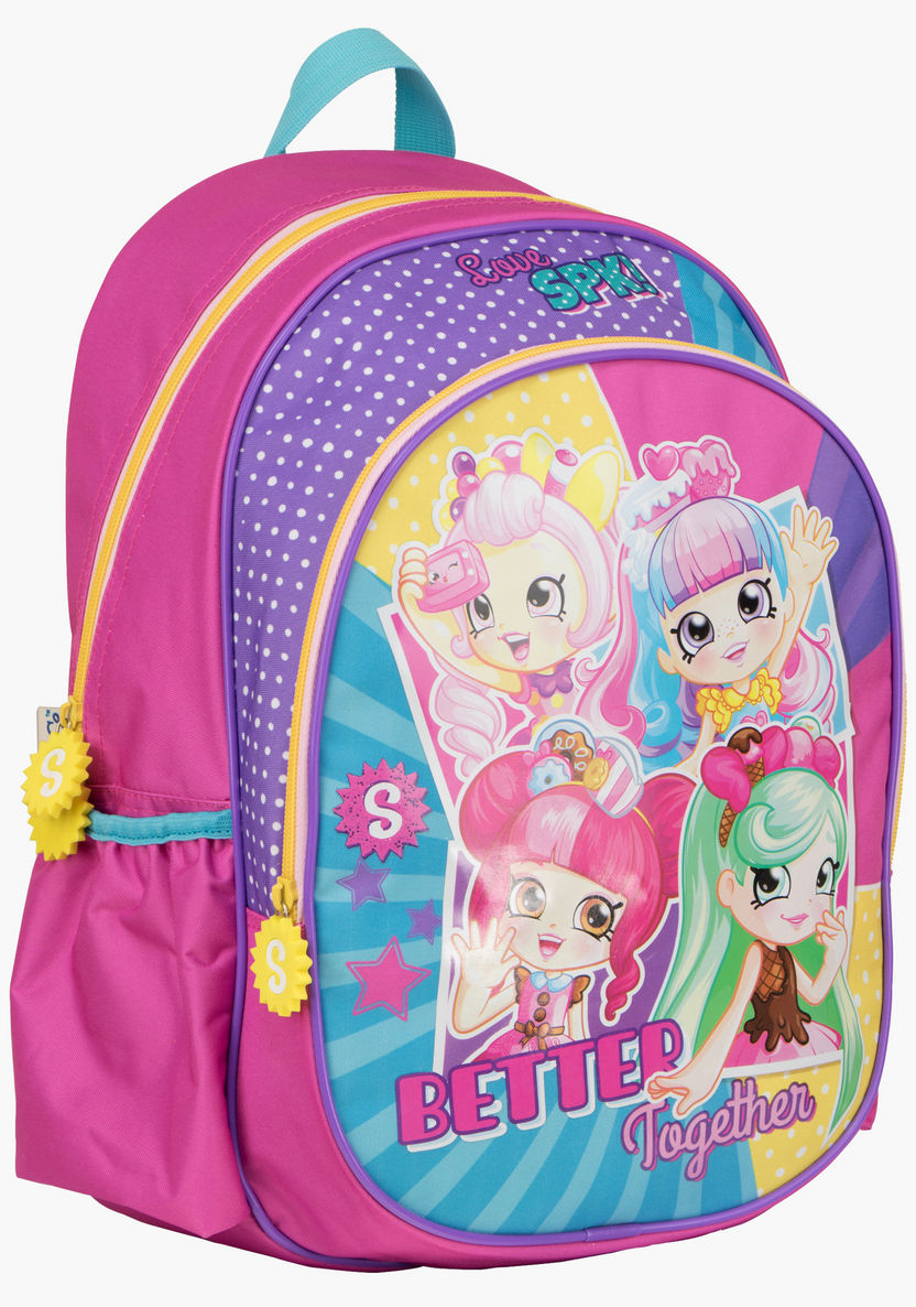 Moose Shopkins Printed Backpack with Side Pockets - 16 inches-Backpacks-image-1