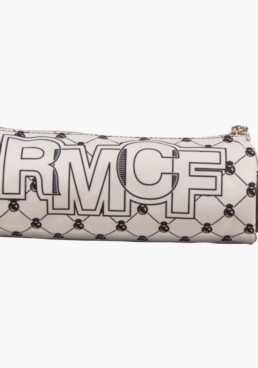 Real Madrid Printed Round Pencil Case-Pencil Cases-image-1