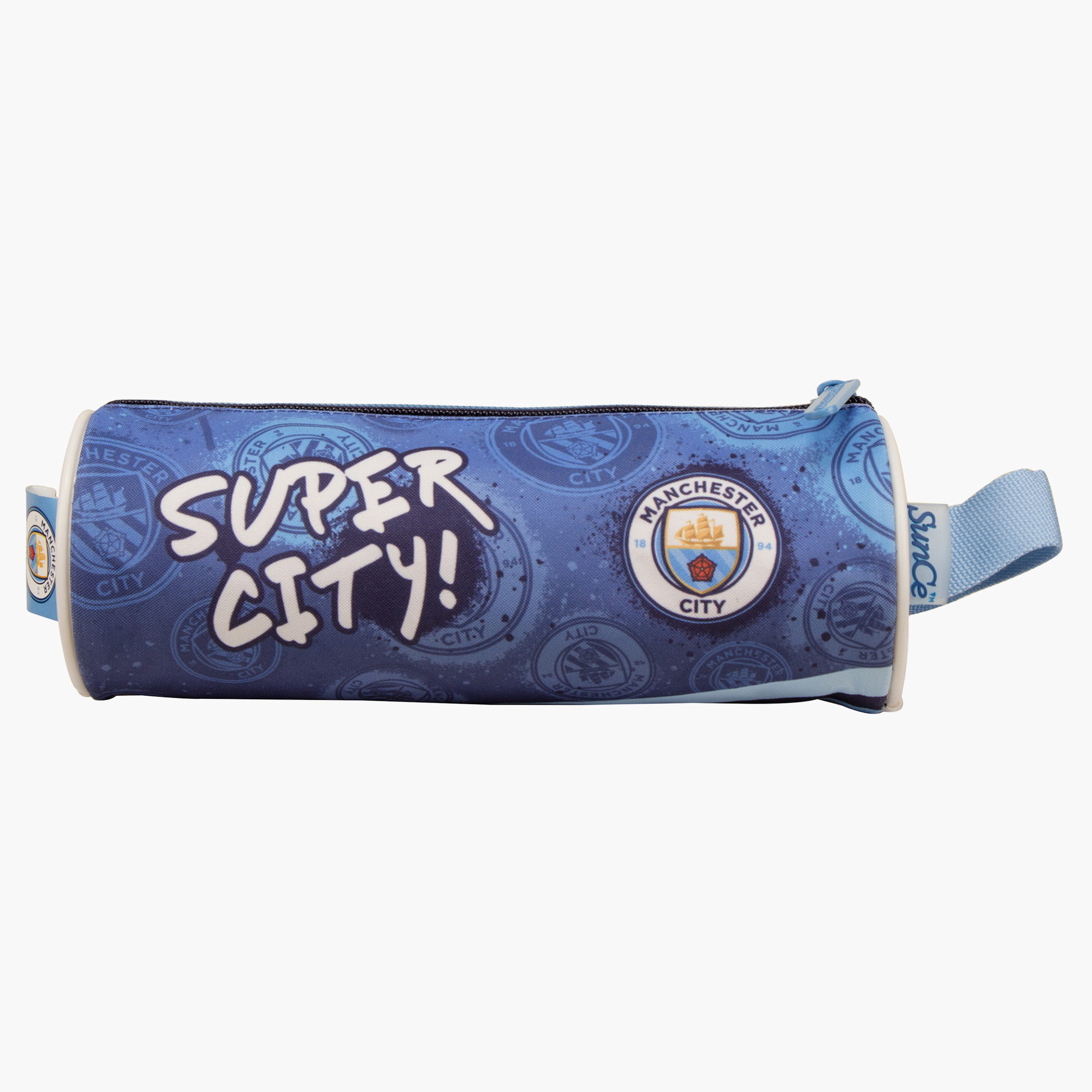 Manchester City Printed Round Pencil Case-school-stationery-pencilcases-image-2