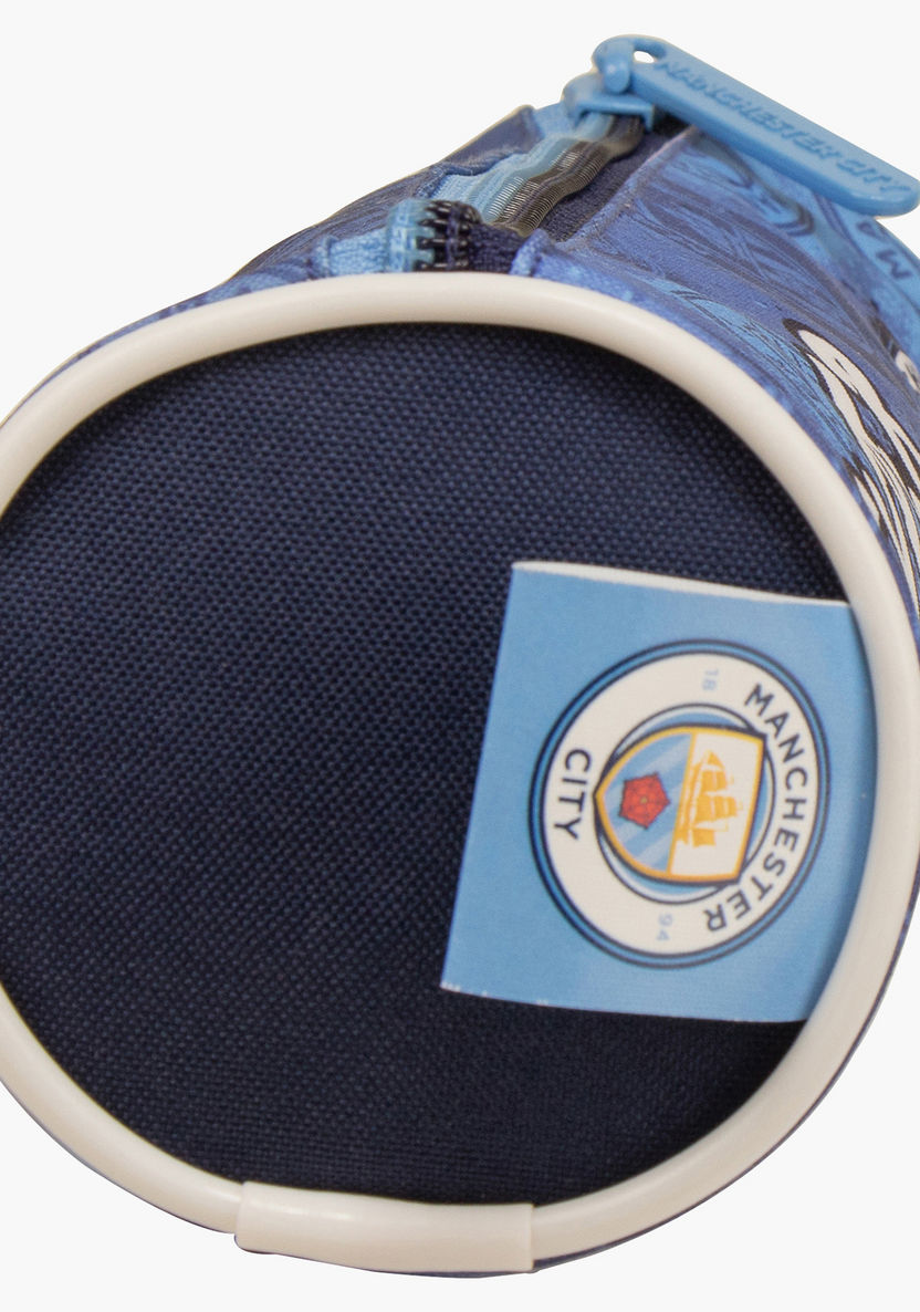 Manchester City Printed Round Pencil Case-Pencil Cases-image-3