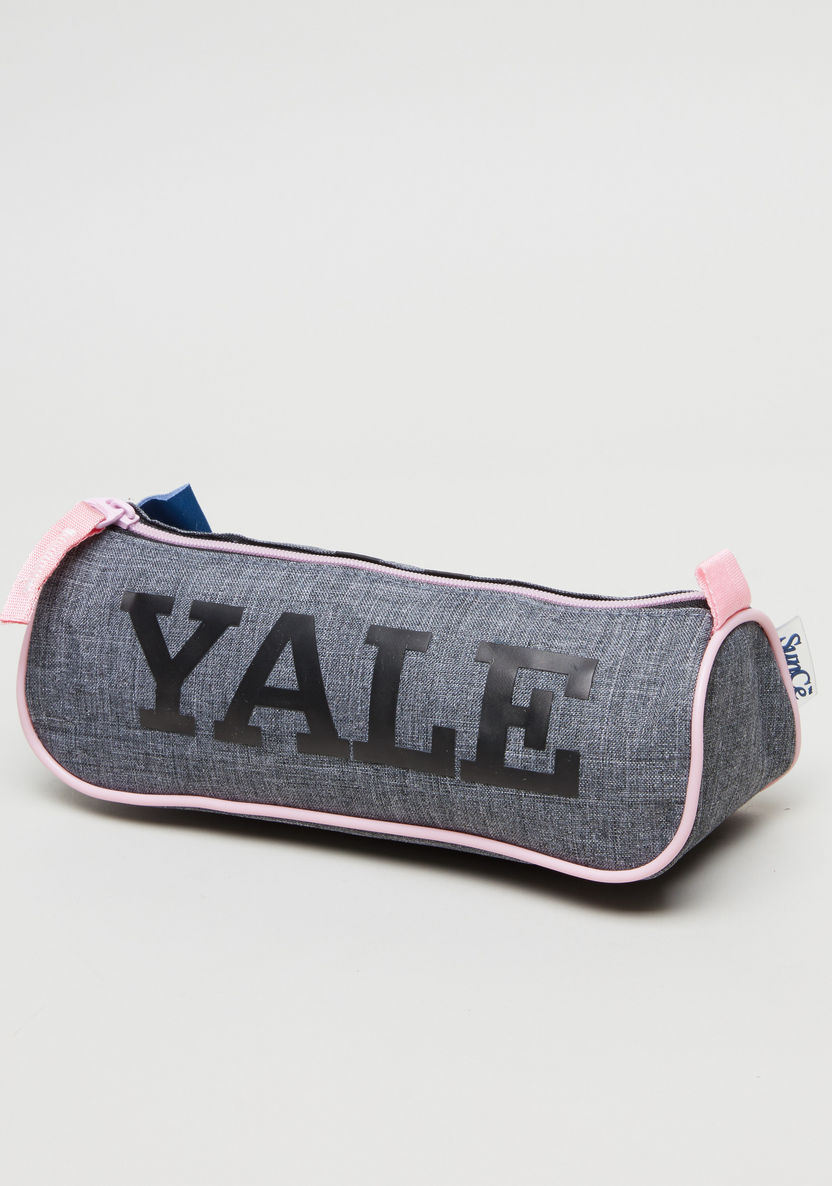 Yale Printed Pencil Case with Zip Closure-Pencil Cases-image-1