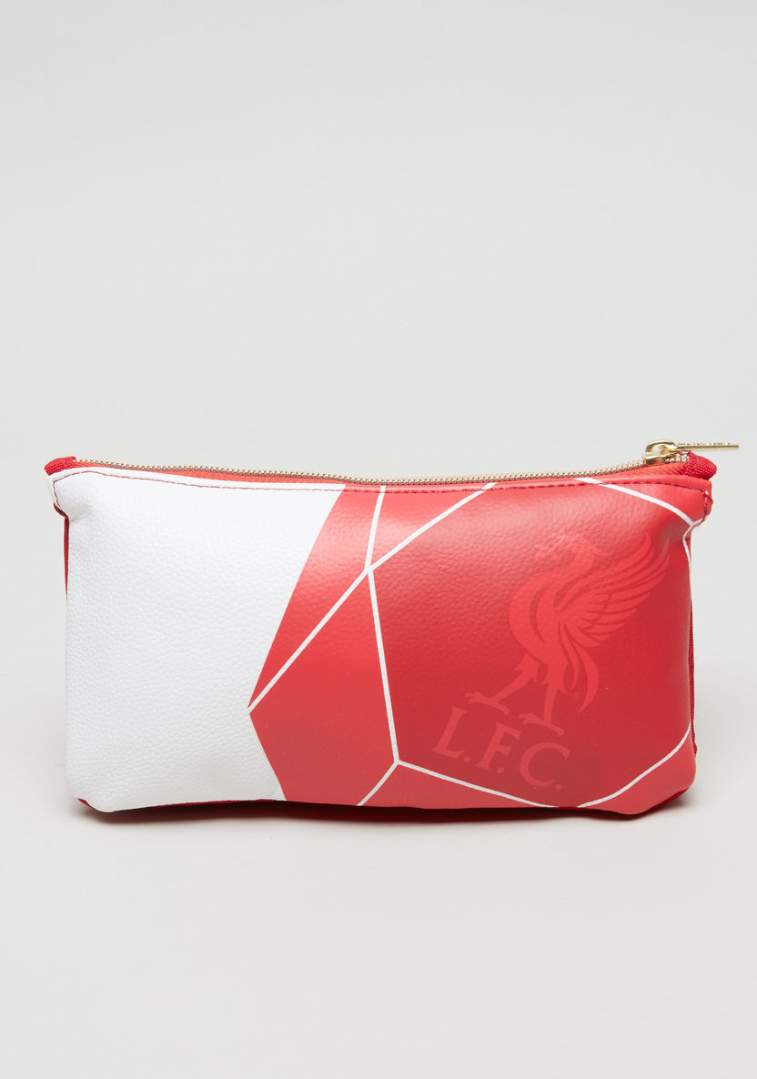 Liverpool Football Club Printed Double Compartment Pencil Case-Pencil Cases-image-0