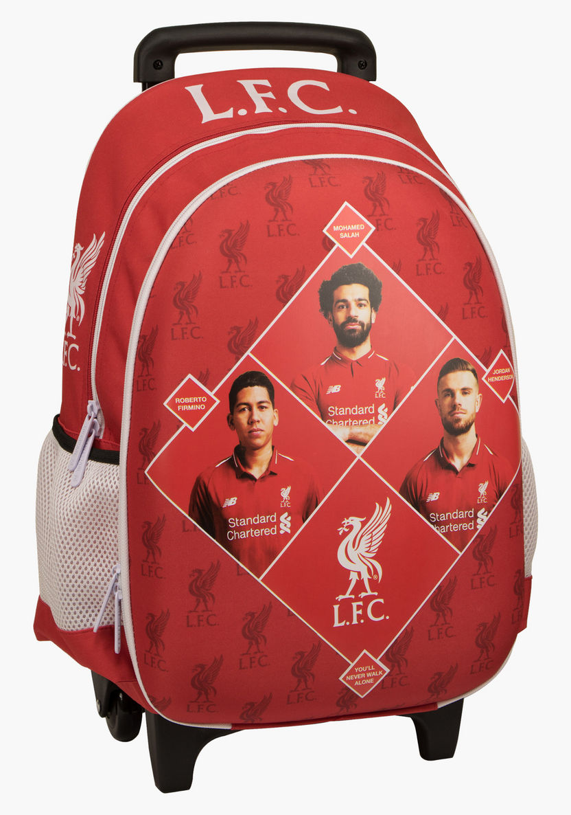 Liverpool Football Club Printed Trolley Backpack with Zip Closure-Trolleys-image-0