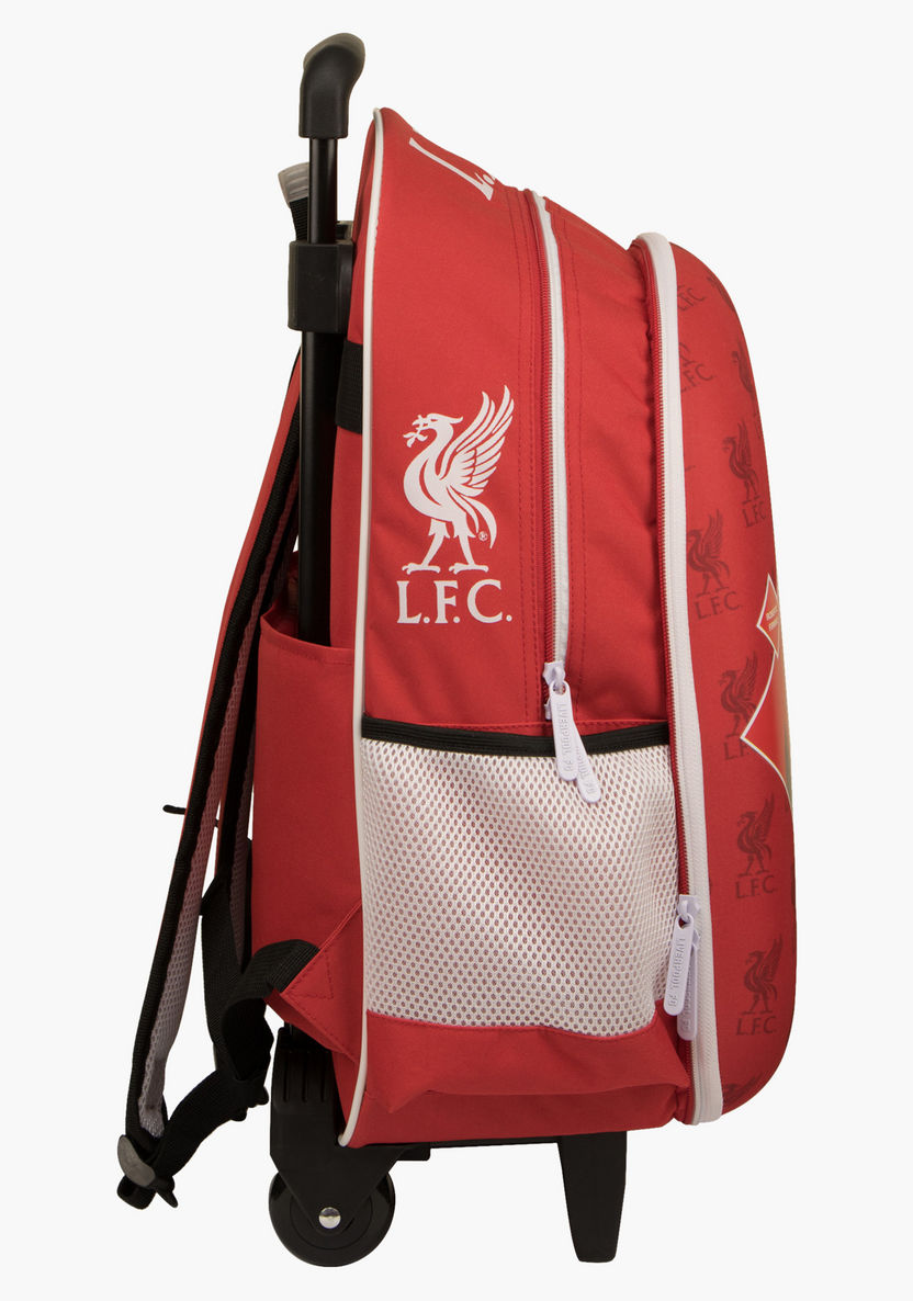 Liverpool Football Club Printed Trolley Backpack with Zip Closure-Trolleys-image-1